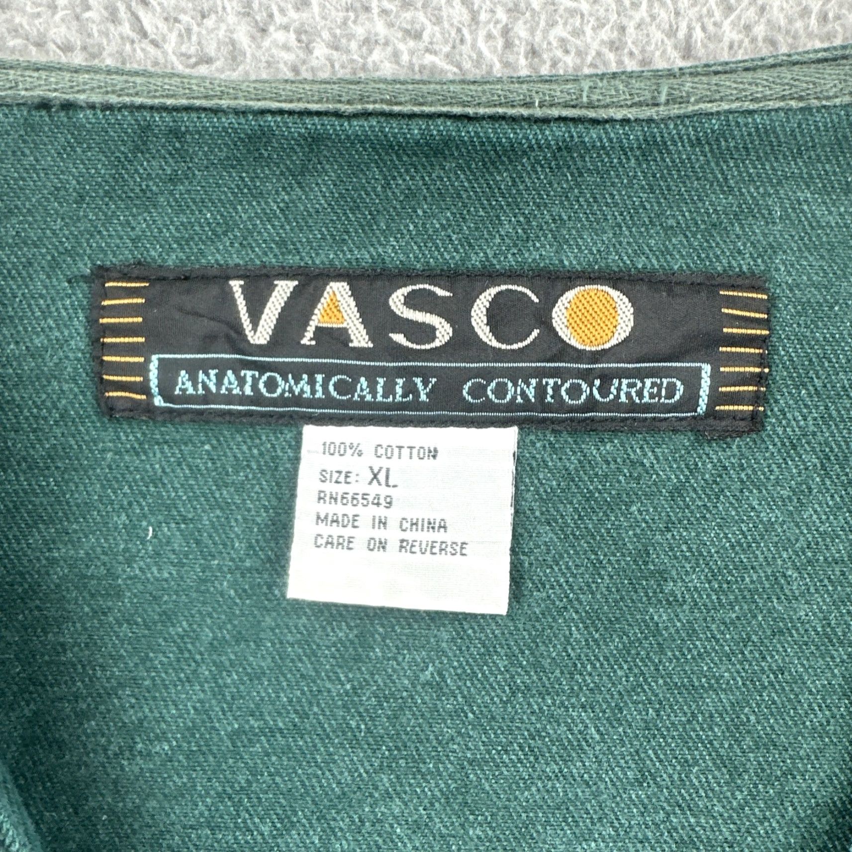 Vintage VINTAGE Vasco Vest Shirt XL Green Cotton Button Up Multiple Pockets Men AC Vintage Classic Outdoor Hunting Hiking Size US XL / EU 56 / 4 - 7 Thumbnail