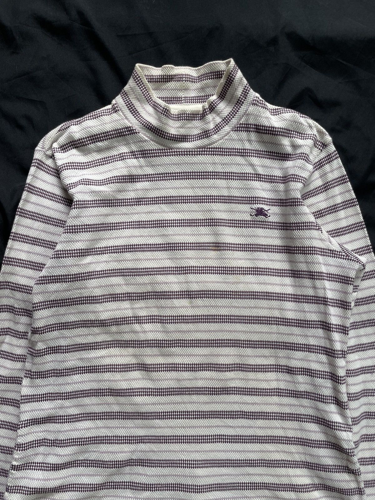 Burberry BURBERRY STRIPED TURTLENECK KNITWEAR Size US M / EU 48-50 / 2 - 3 Thumbnail