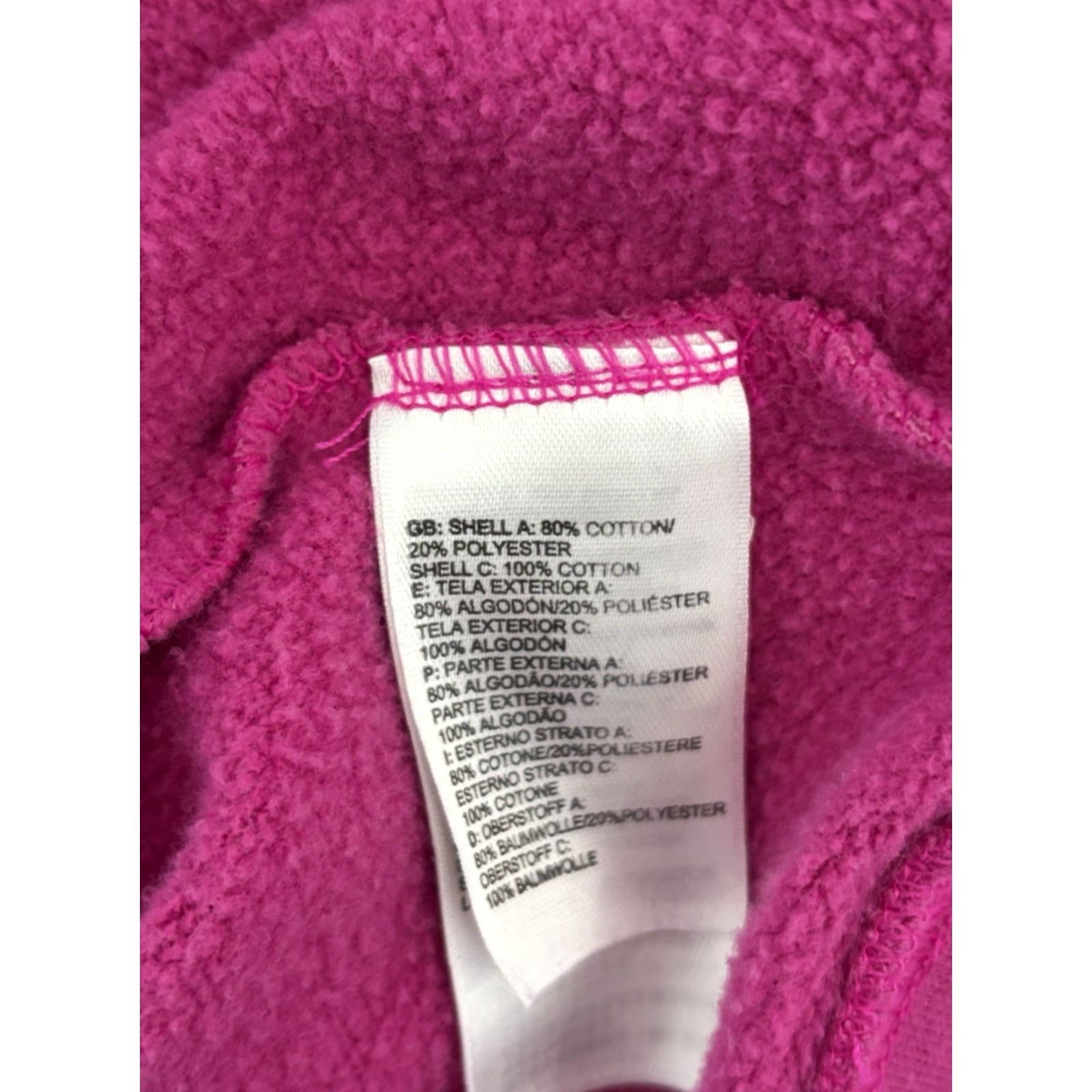 The North Face The North Face Hoodie Women Pink Logo Long Sleeve Large Pullover Fleece Kangaroo Pocket Activewear Winter Fall Spring Regular Fit Size L / US 10 / IT 46 - 7 Thumbnail