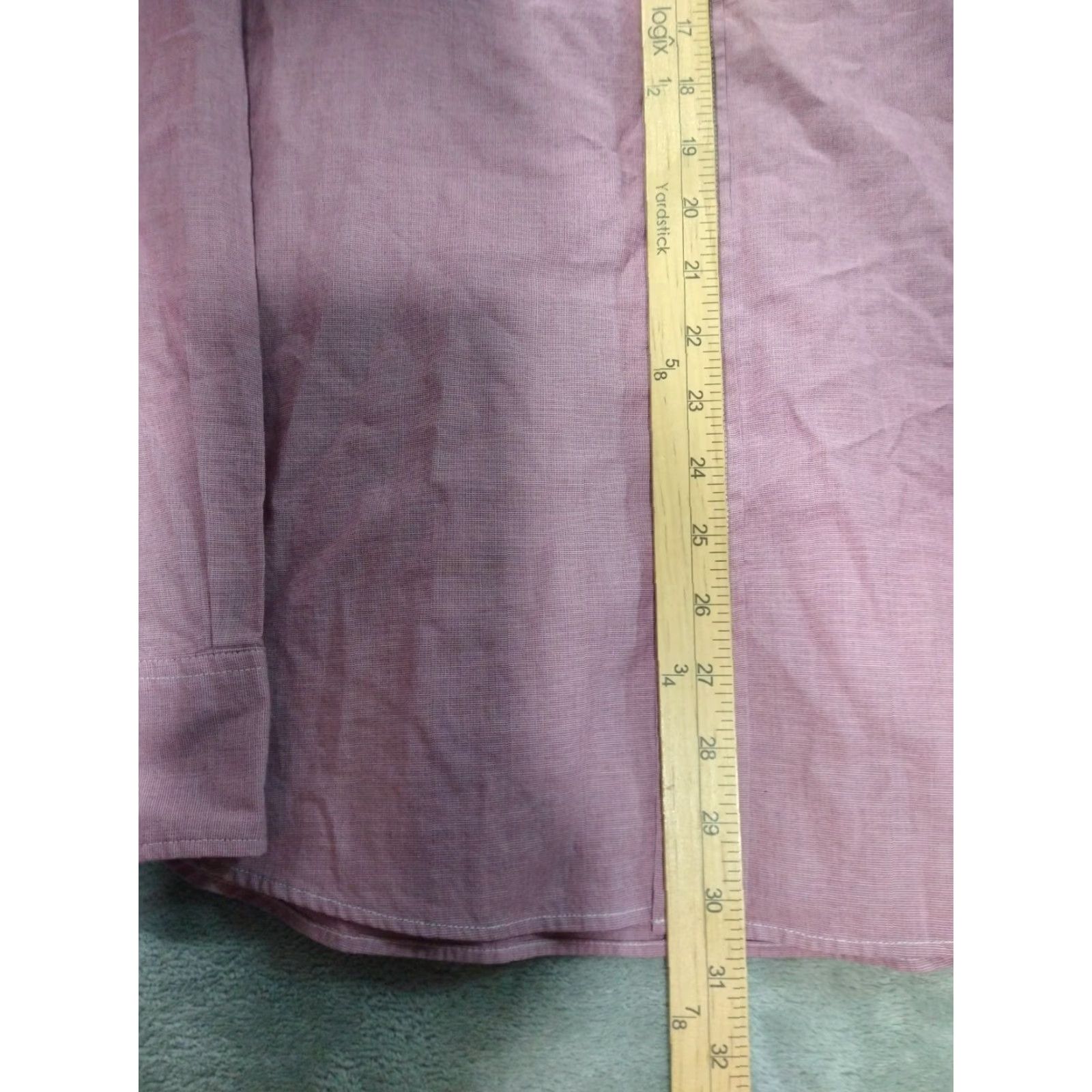Bonobos Bonobos Shirt XL Red Cotton Stretch Button-Down Long Sleeve Regular Fit Mens Size US XL / EU 56 / 4 - 4 Thumbnail