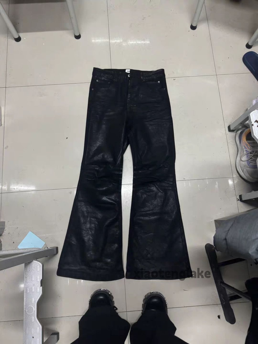 Jean xz vintage distressed hiphop yuppie flared wax jeans Size US 34 / EU 50 - 1 Thumbnail