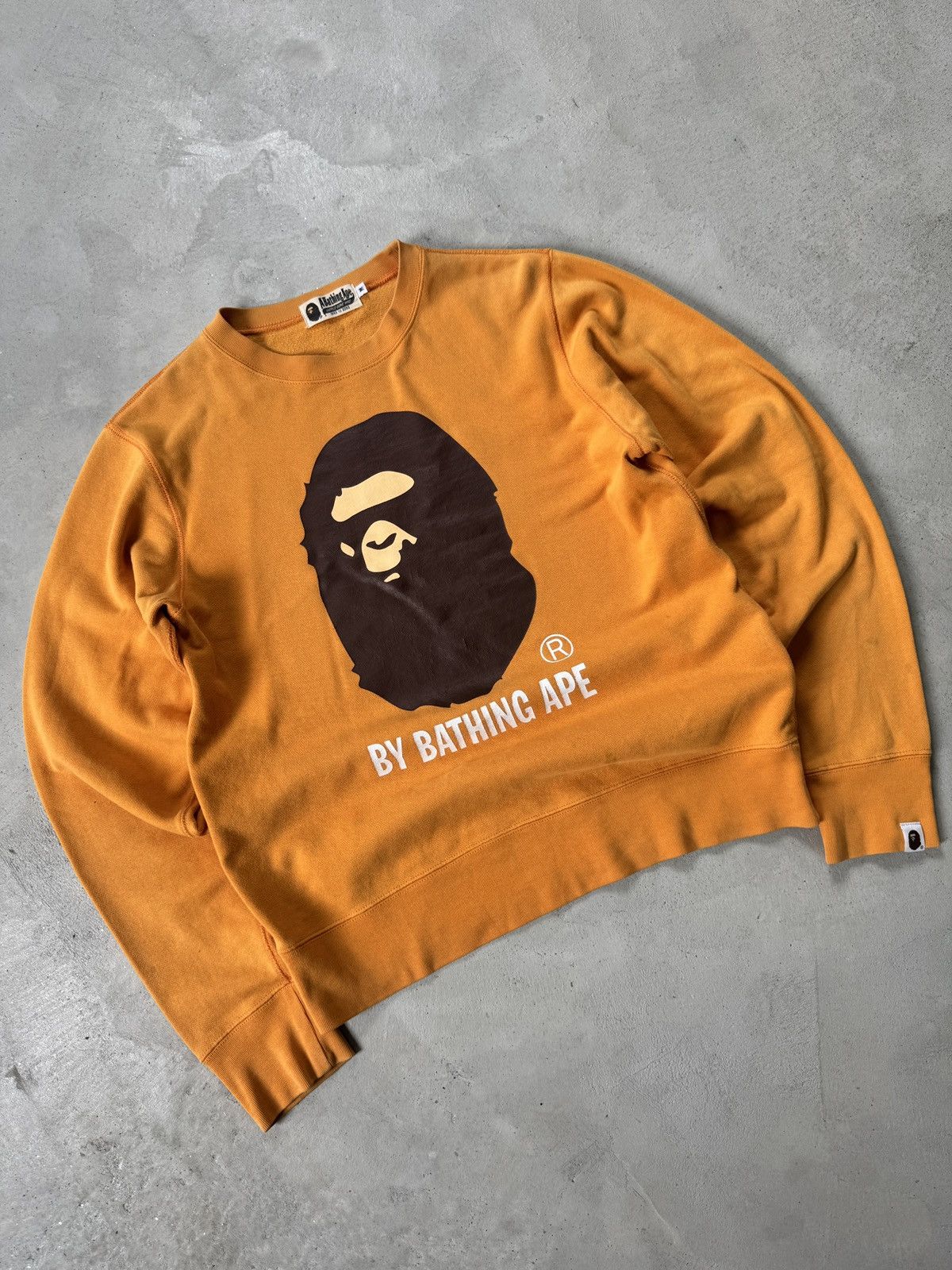 Bape A Bathing Ape BAPE Big Face Logo Orange 🍊 Size US M / EU 48-50 / 2 - 4 Thumbnail