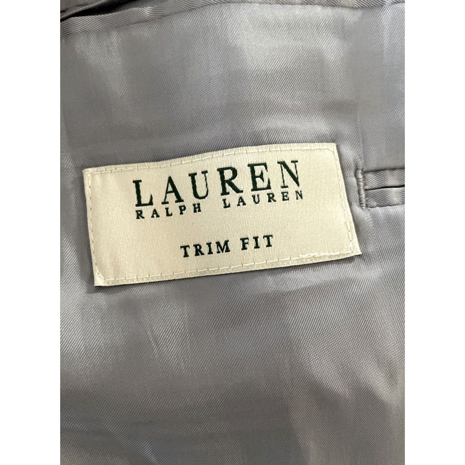 Ralph Lauren Lauren Ralph Lauren Wool Windowpane Blazer Mens 40R Regular Notch Gray 2-Button Size 40R - 3 Thumbnail