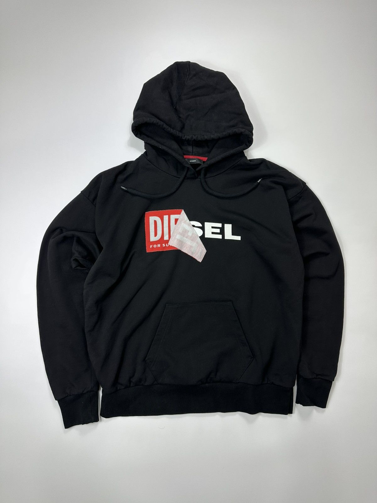 Diesel Diesel Hoodie Box Logo Centre Black Size US XL / EU 56 / 4 - 1 Thumbnail