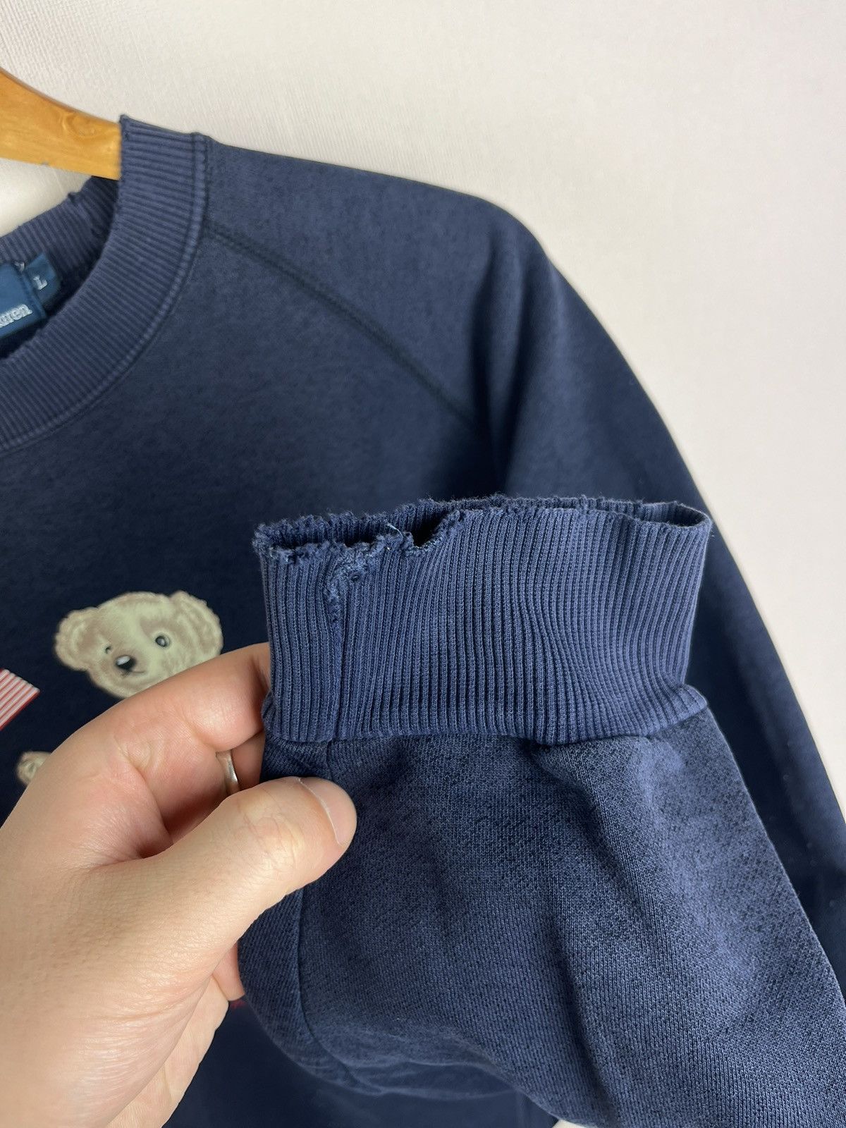 Polo Ralph Lauren Vintage Ralph Lauren Polo Sport Bear Sweatshirt Blue Size L Size US L / EU 52-54 / 3 - 8 Thumbnail