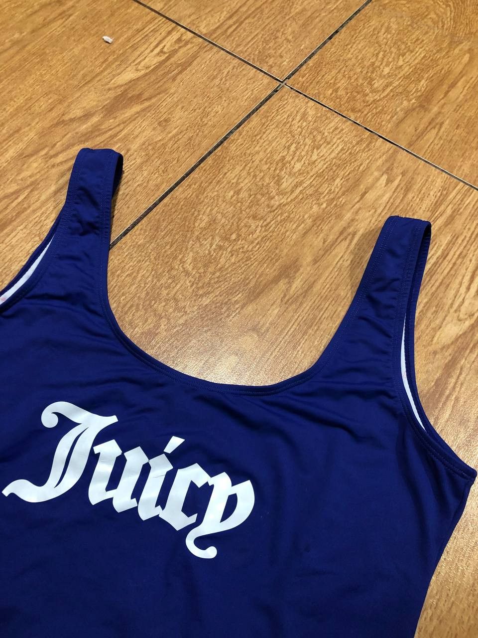 Juicy Couture Vintage Juicy Couture Blue Y2K Logo Swimsuit Size XL Size ONE SIZE - 5 Thumbnail