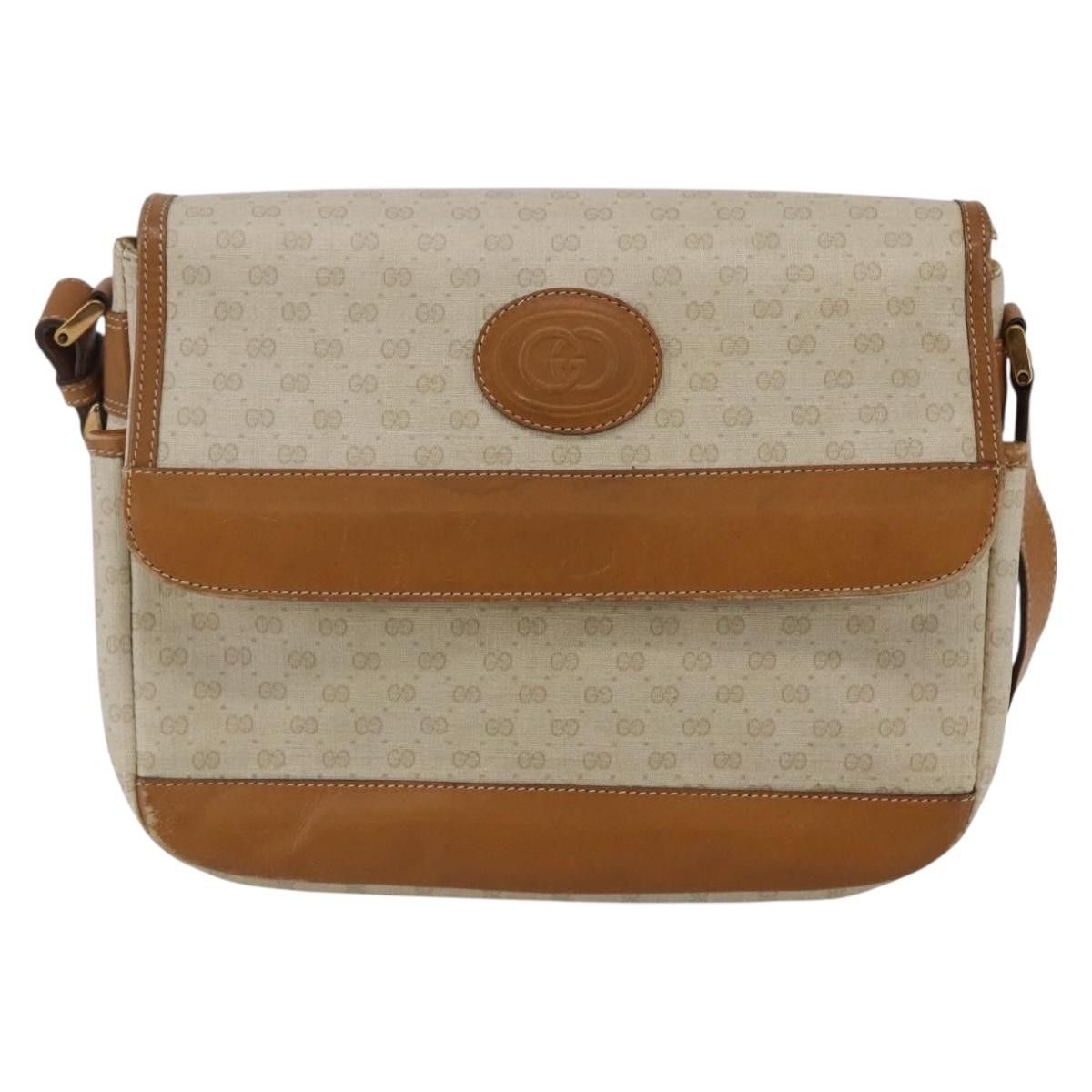 Gucci GUCCI Micro GG Supreme Shoulder Bag Pvc White Gold Size ONE SIZE - 2 Thumbnail