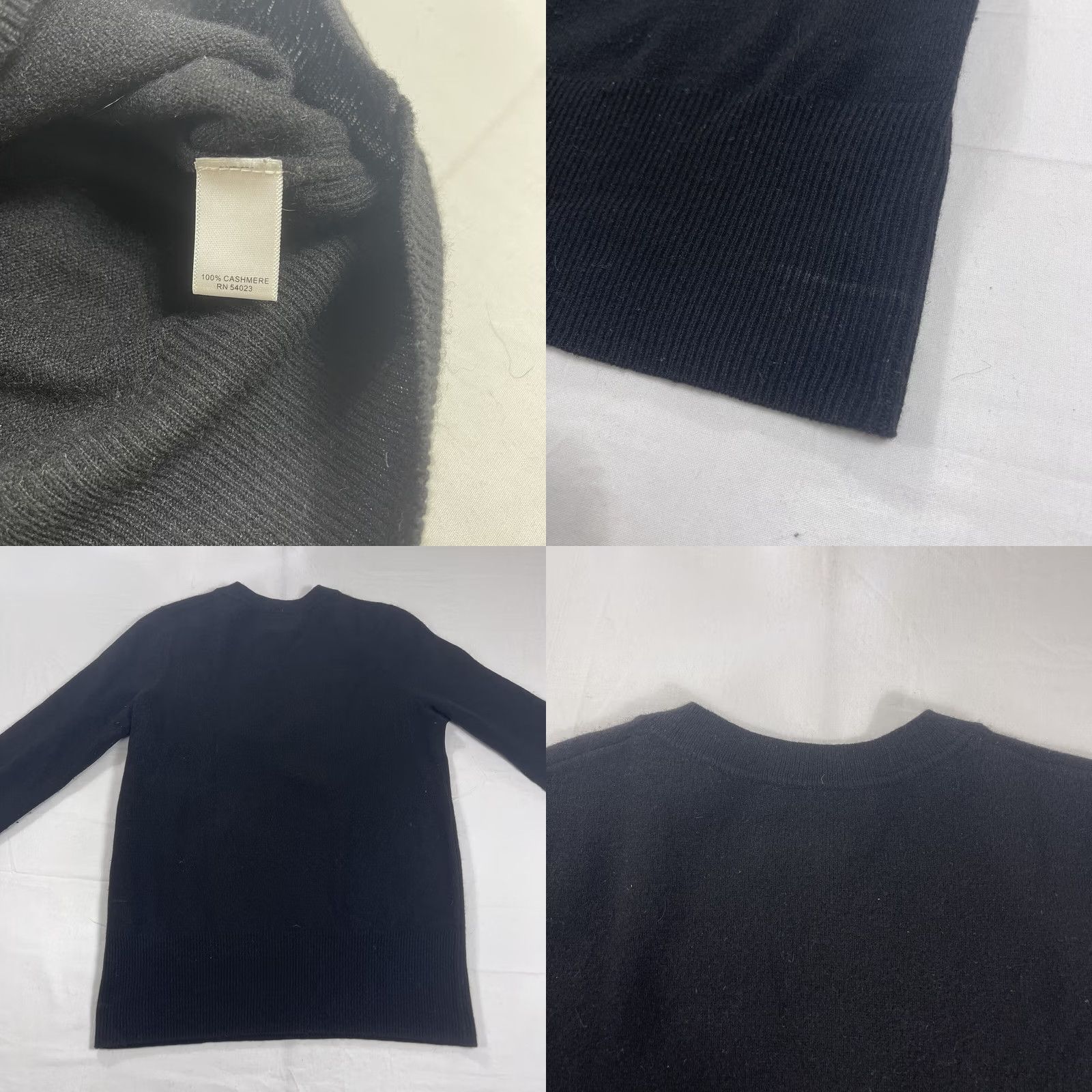 Banana Republic Banana Republic Women's S Sweater V-Neck Black 100% Cashmere Wool Blend Long Sleeve Pullover Shirt? Size S / US 4 / IT 40 - 9 Thumbnail
