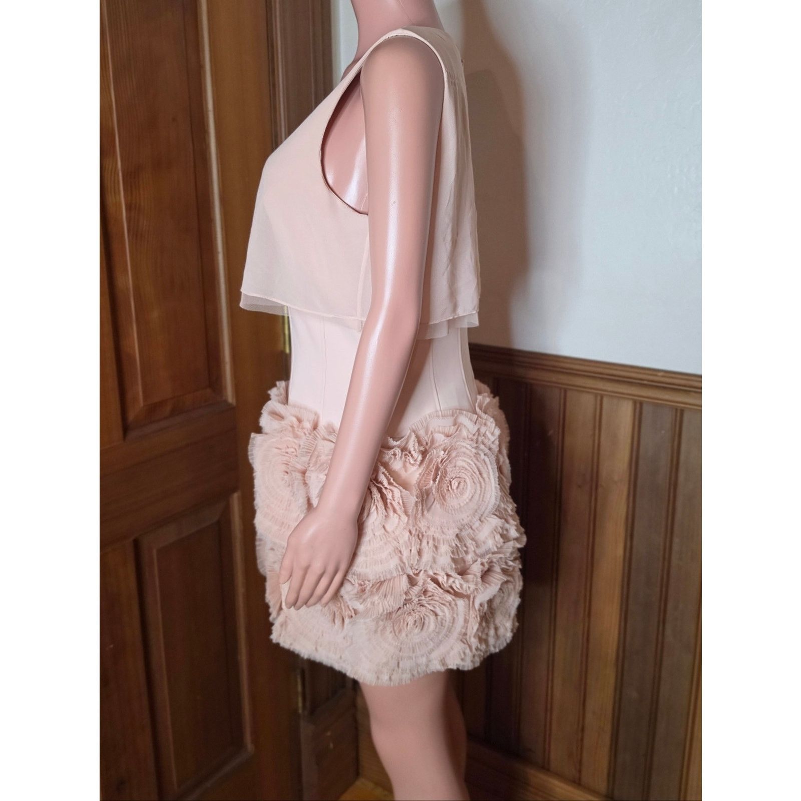 Bcbgmaxazria NWT BCBGMaxAzria Alia Blush Pink Dress 12 Size XL / US 12-14 / IT 48-50 - 3 Thumbnail