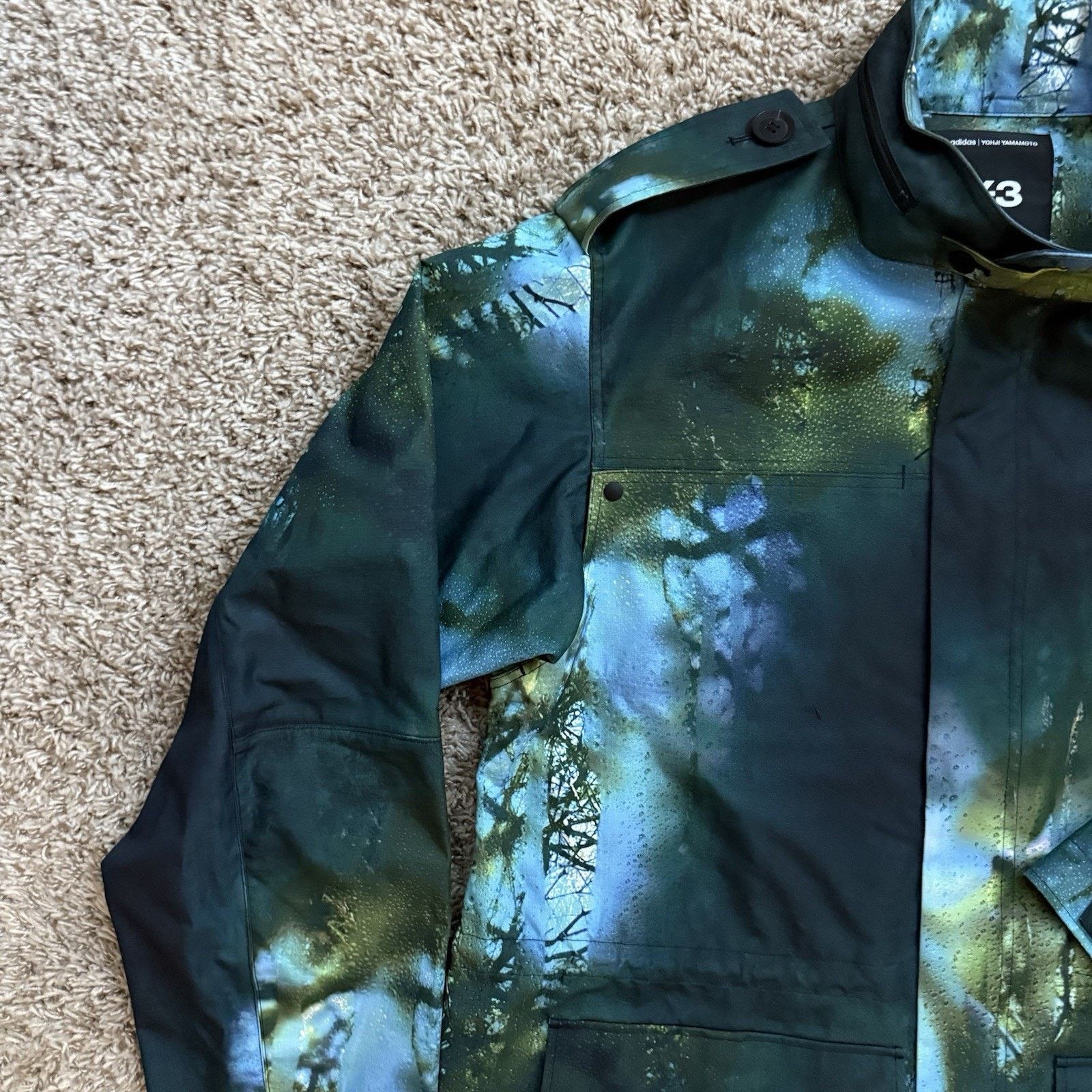 Adidas × Y-3 × Yohji Yamamoto NWT Y-3 Adidas AOP Earth Print Field Jacket Multicolored Size US XL / EU 56 / 4 - 14 Thumbnail
