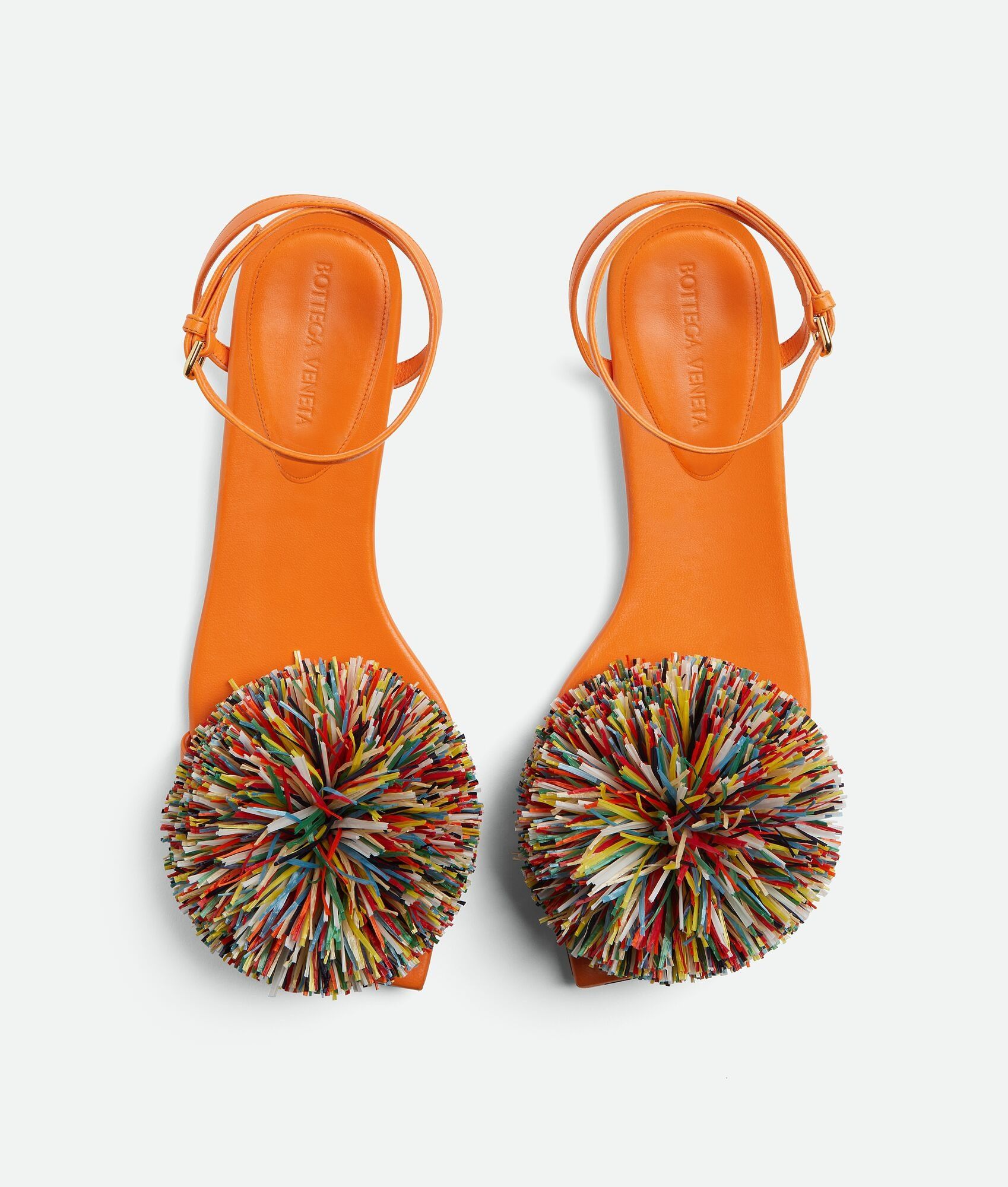 Bottega Veneta o1s1rm0925 Adam Flat Sandals in Orange Size US 8 / IT 38 - 4 Thumbnail