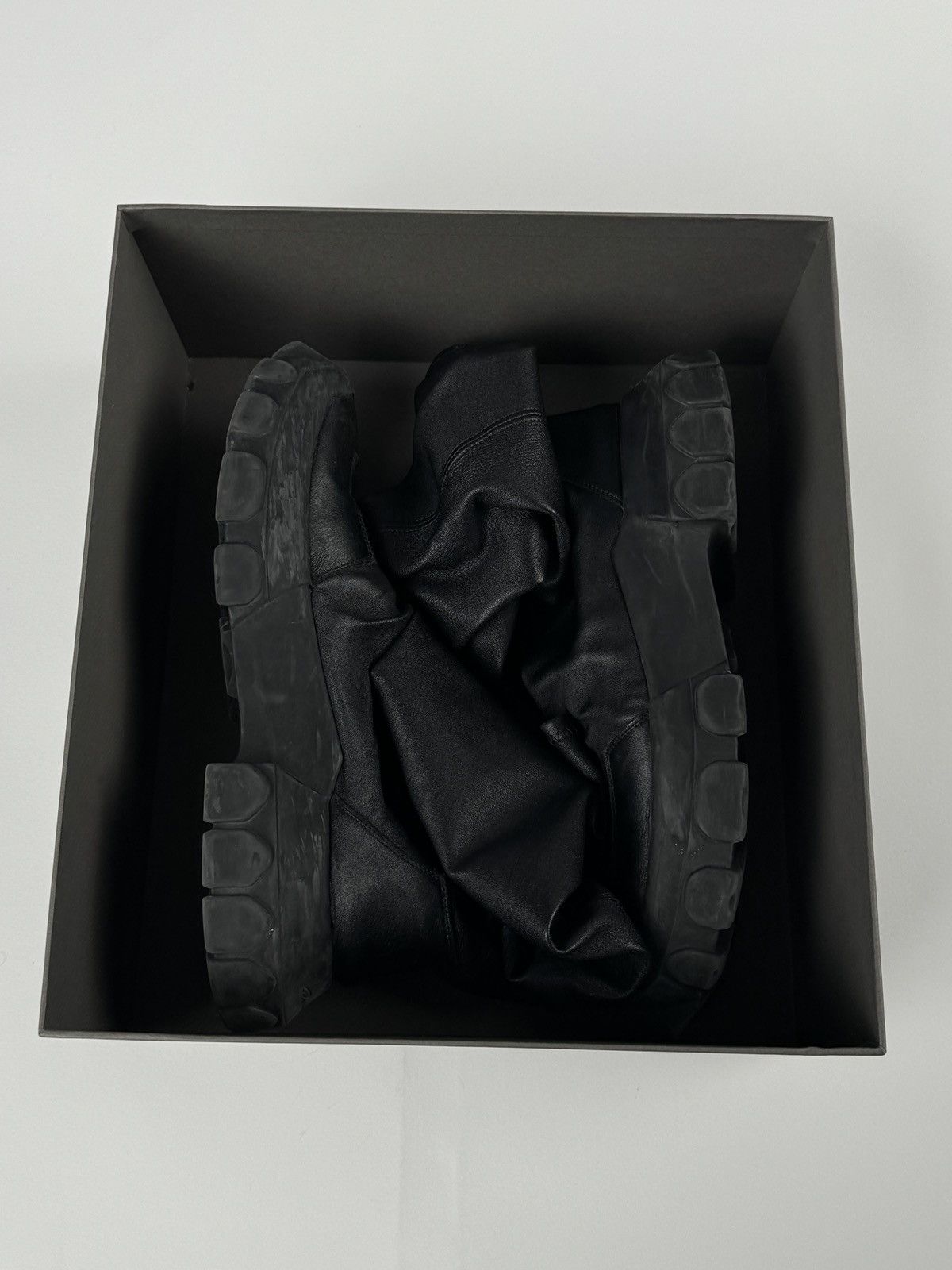 Rick Owens × Rick Owens Drkshdw Rick Owens Bozo Tractor Stocking Boots Size US 11 / EU 44 - 9 Thumbnail