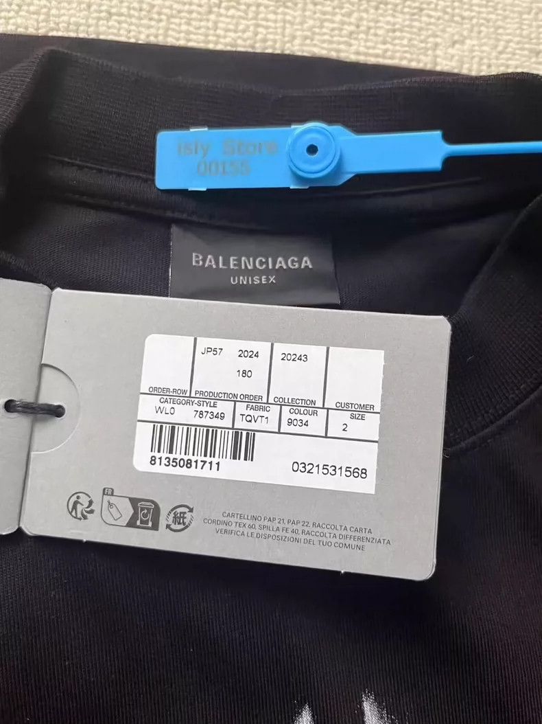 Balenciaga Balenciaga Logo Printed Crew Neck Short Sleeve T-Shirt Reg Size US M / EU 48-50 / 2 - 4 Thumbnail