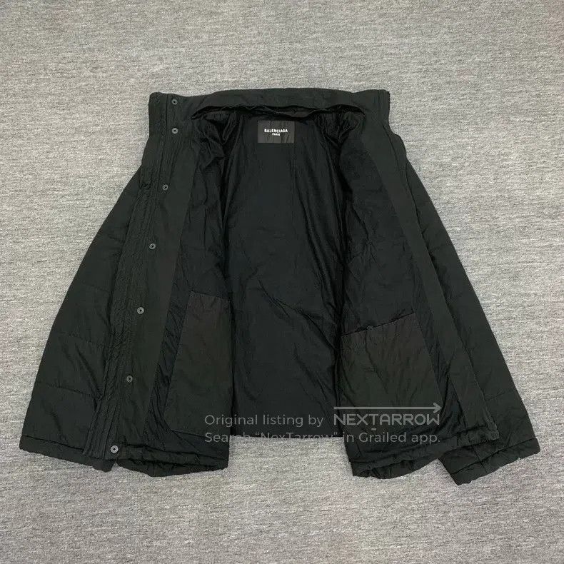 Balenciaga Balenciaga Black Cotton Jacket with Back Logo Size US L / EU 52-54 / 3 - 6 Thumbnail