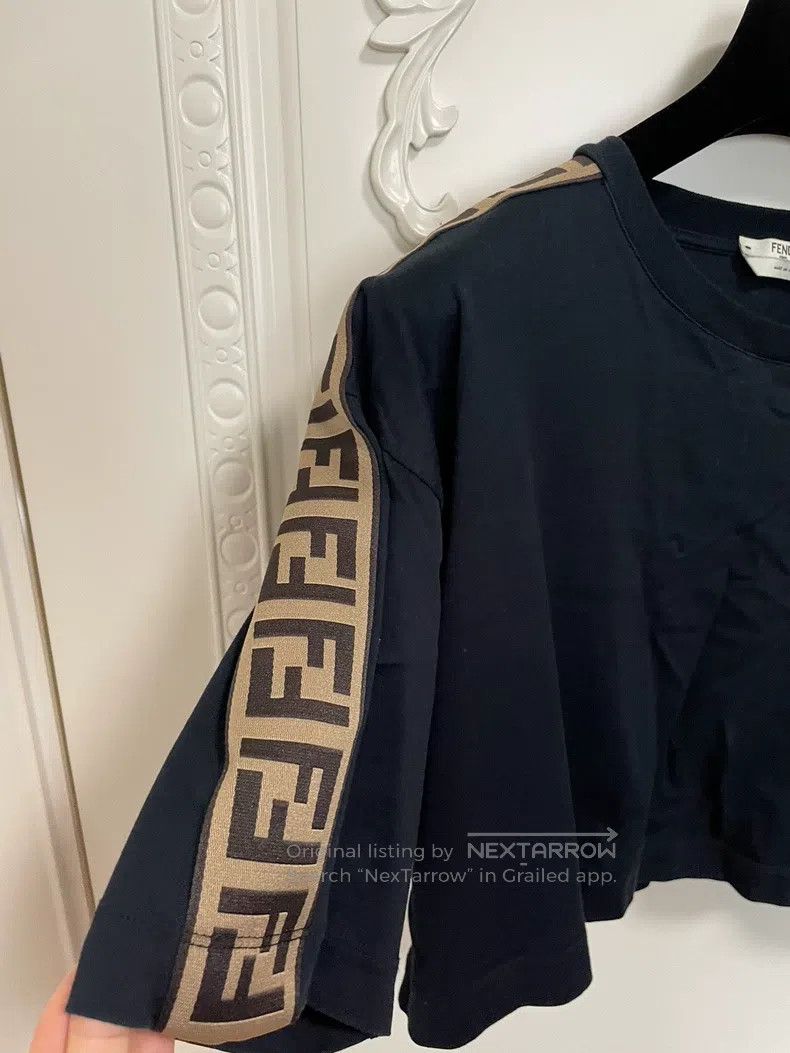 Fendi Fendi Short Sleeve T-Shirt, Black and White, White with Cu Size S / US 4 / IT 40 - 3 Thumbnail