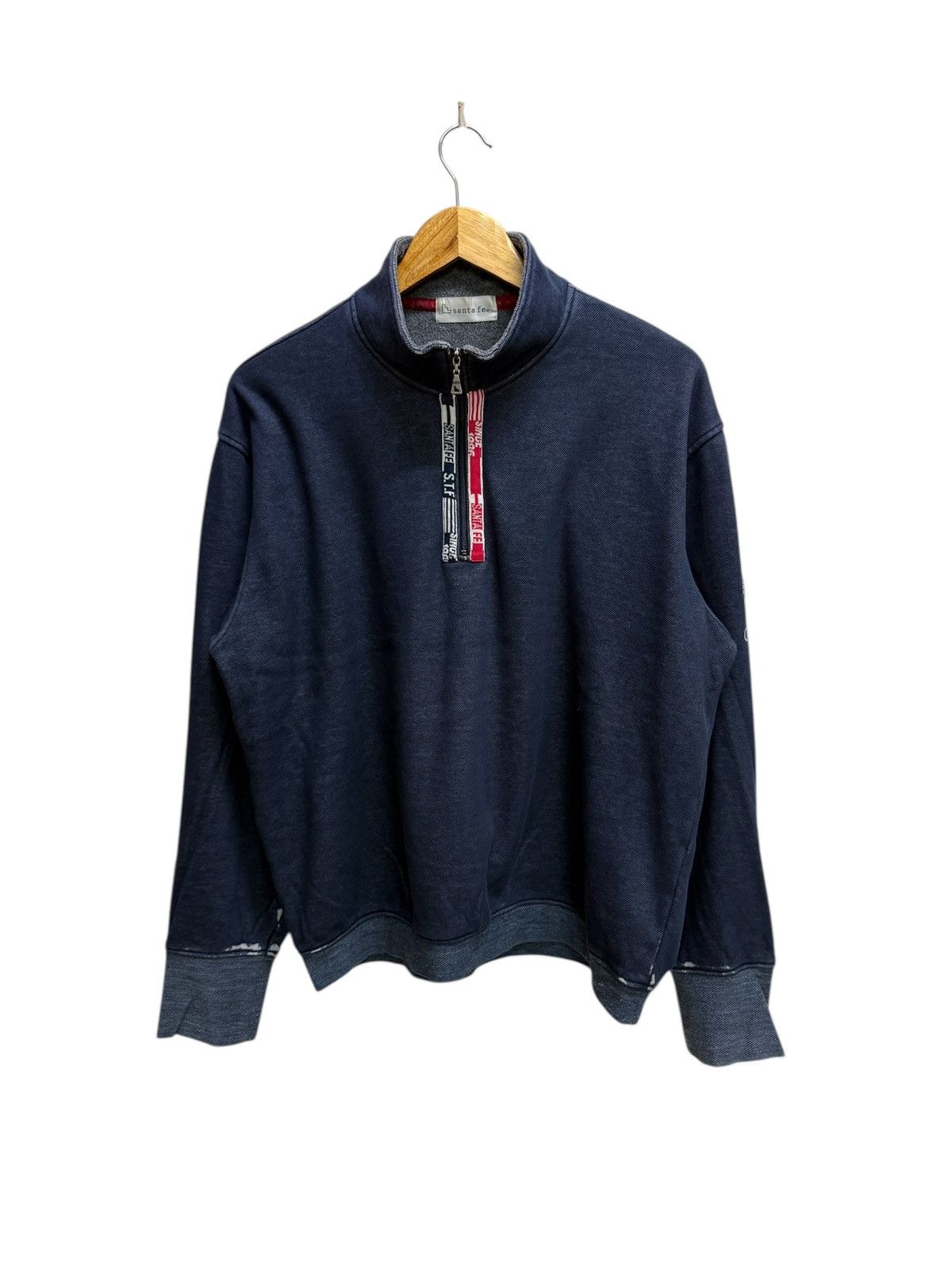 Vintage Santa Fe Fleece Lined Halfzipper Sweatshirt Size US L / EU 52-54 / 3 - 1 Thumbnail