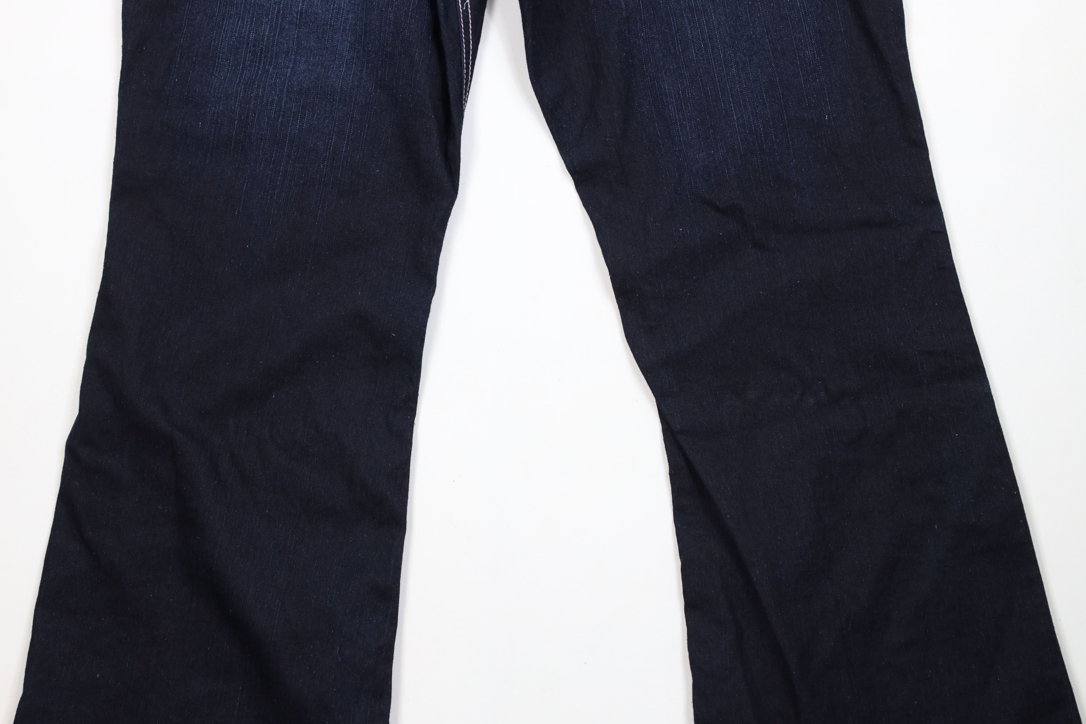 Vintage Vintage 90s Y2K Babydoll Stretch Flared Wide Leg Jeans Size 38" / US 16 / IT 52 - 10 Thumbnail