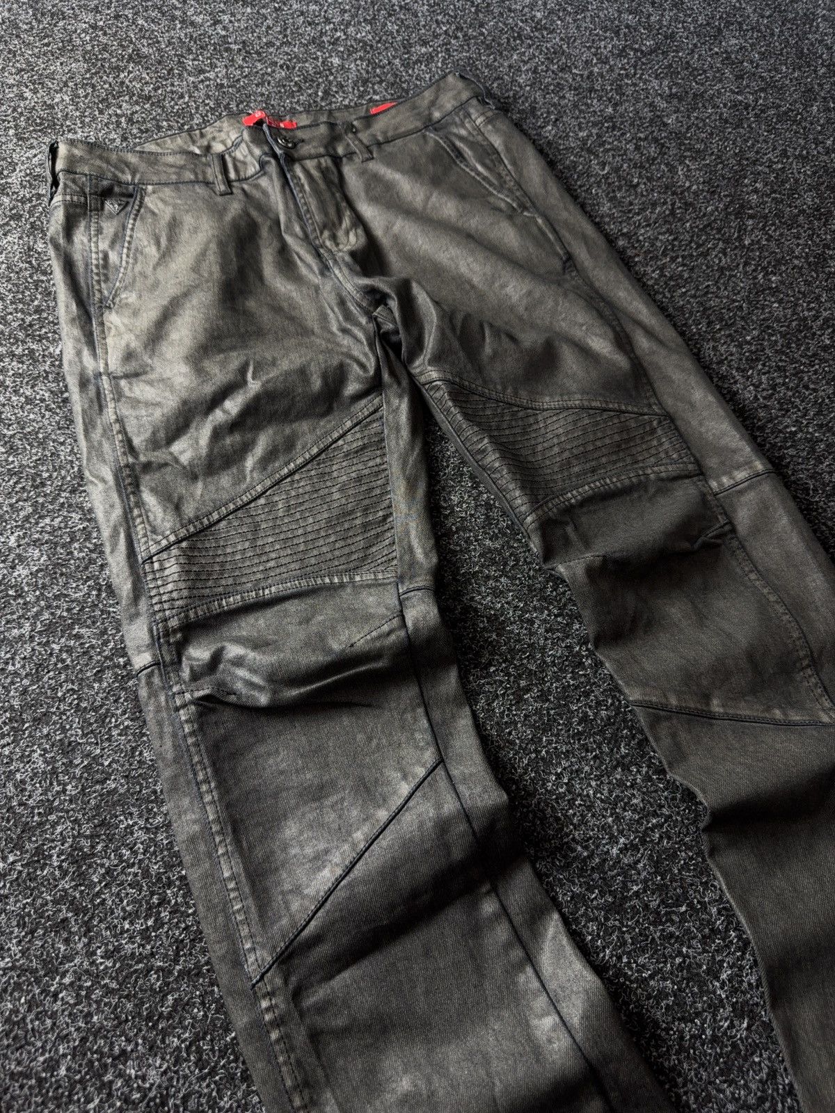 Guess Avant Garde Guess Y2K Opium Emo Punk Rock Waxed style pants Size US 34 / EU 50 - 5 Thumbnail