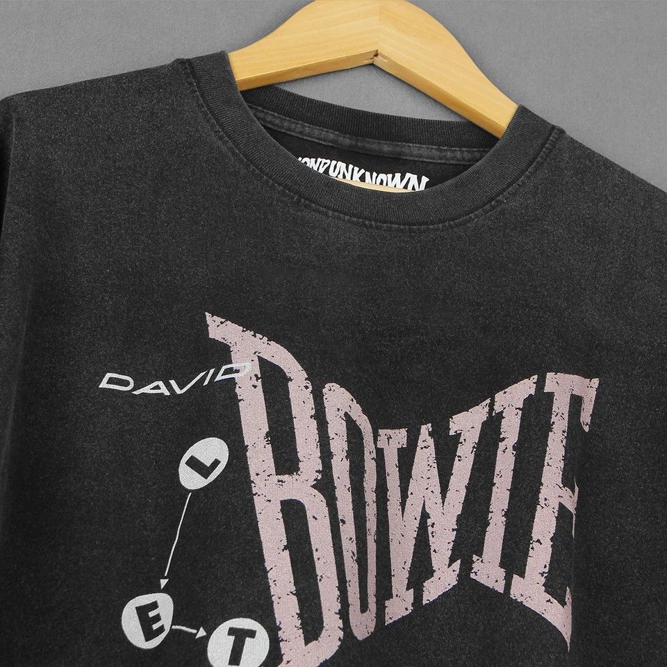 Japanese Brand D. Bowie printed black gray shirt Size US L / EU 52-54 / 3 - 3 Thumbnail