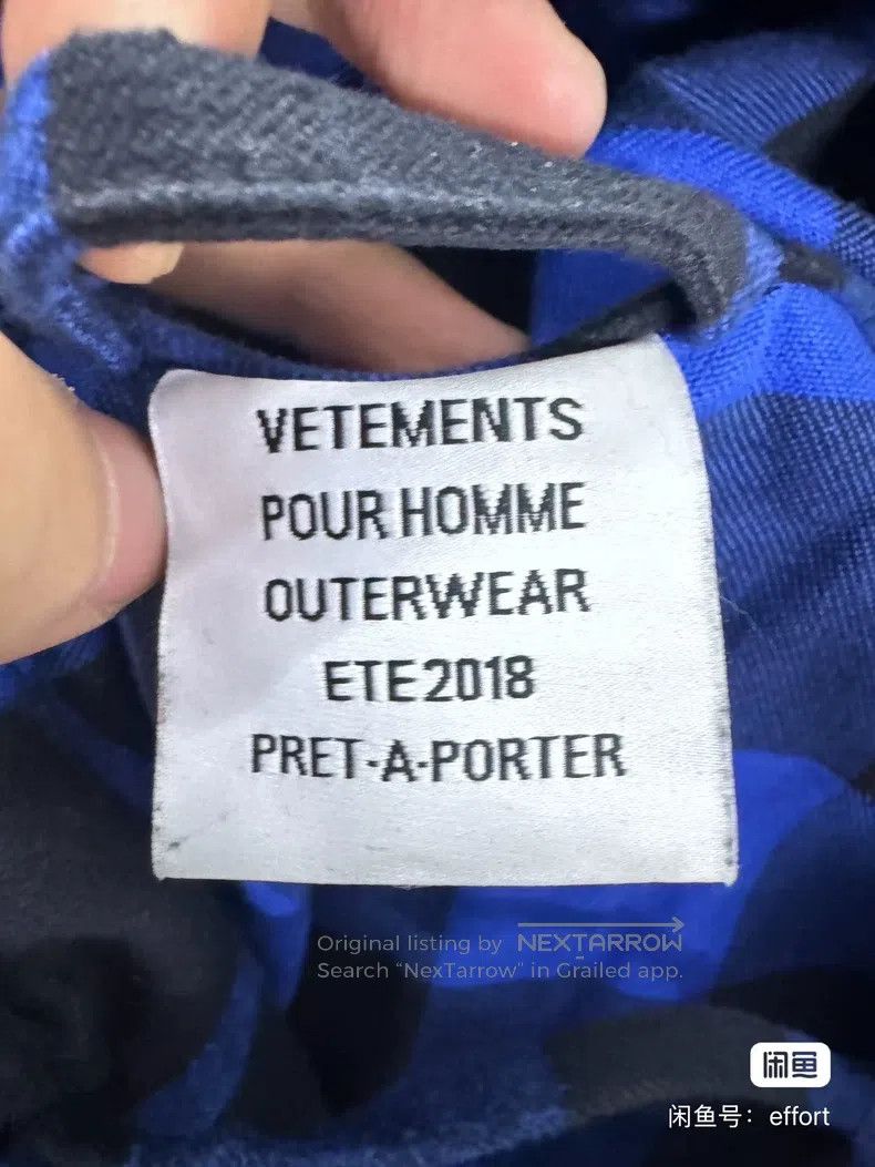 Vetements Vetements Blue Shirt Size US XS / EU 42 / 0 - 5 Thumbnail