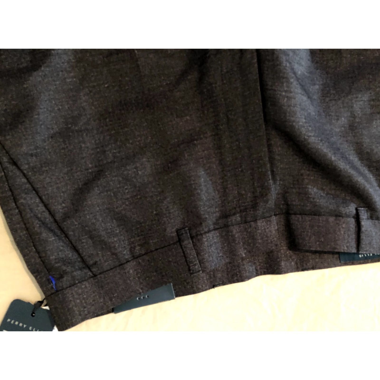 Perry Ellis Perry Ellis Mens Dress Pants 34x30 Gray Slim Chino Khaki Slacks Trousers Slacks Dress Pants Mens Gray 34 30 Size US 34 / EU 50 - 5 Thumbnail