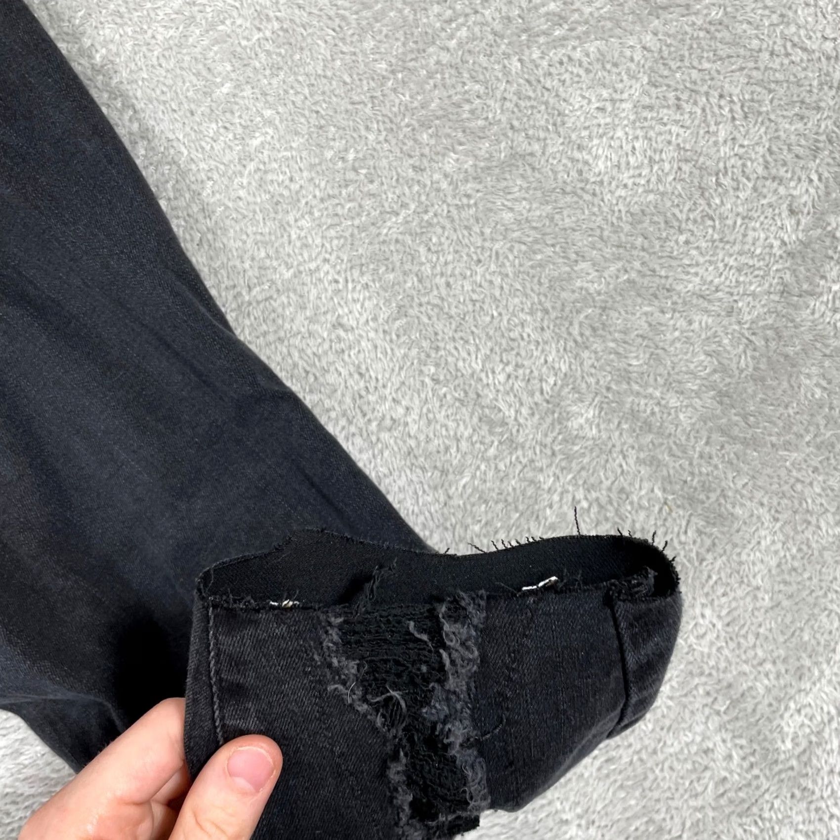 Vintage Judy Blue Jeans Womens 18W Plus Black Distressed Stretch Skinny Size 40" / US 18 - 7 Thumbnail