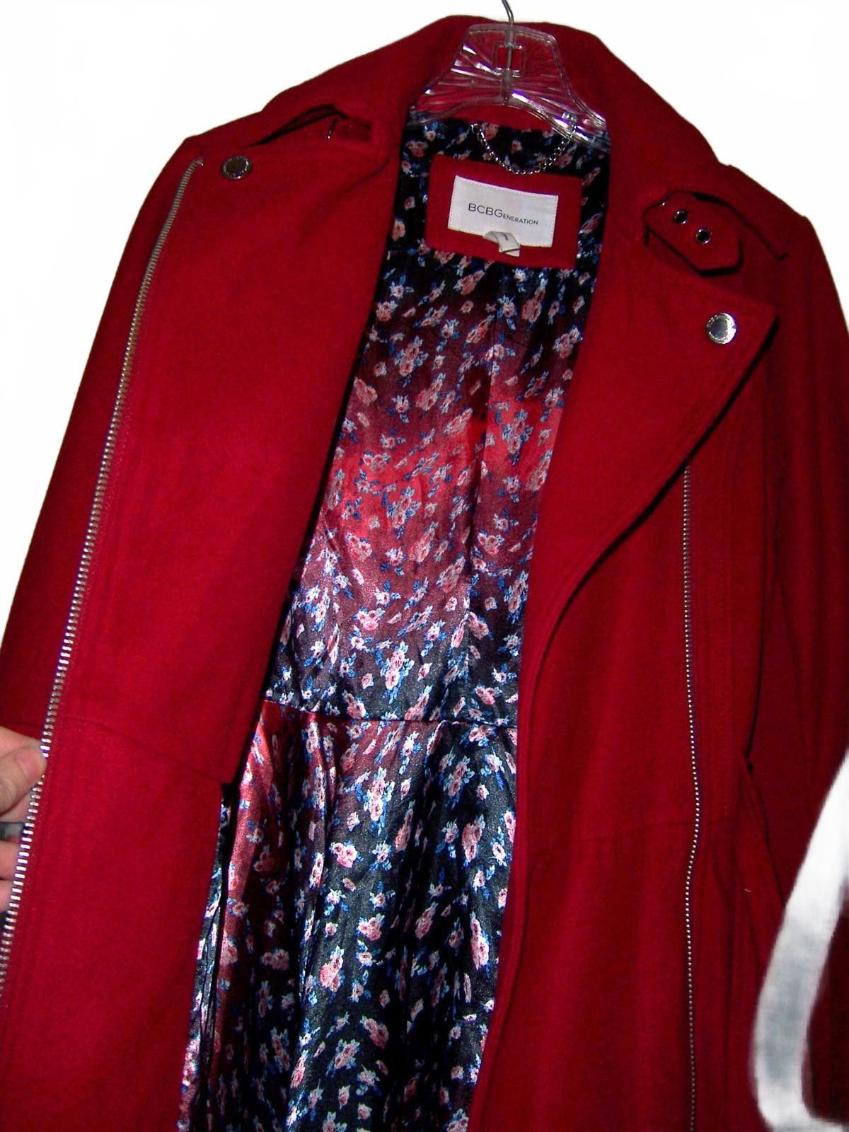 BCBGeneration BCBGeneration Red Moto Asymmetrical Trenchcoat Small Size S / US 4 / IT 40 - 7 Thumbnail