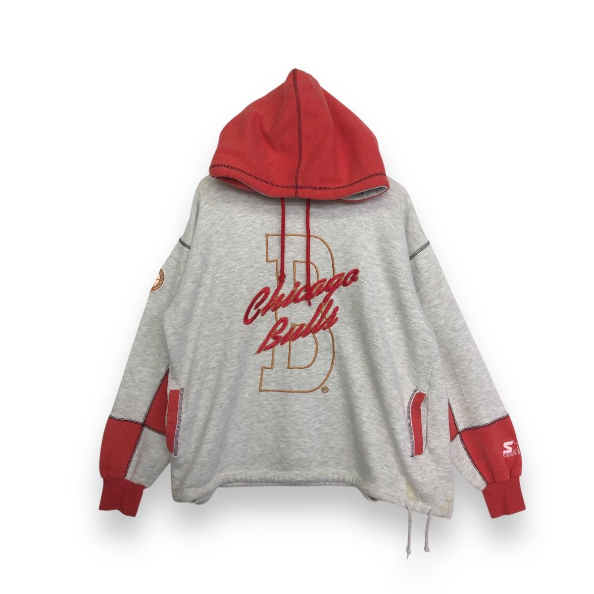 NBA VINTAGE CHICAGO BULLS NBA BIG LOGO HOODIE SWEATSHIRT Size US M / EU 48-50 / 2 - 1 Thumbnail