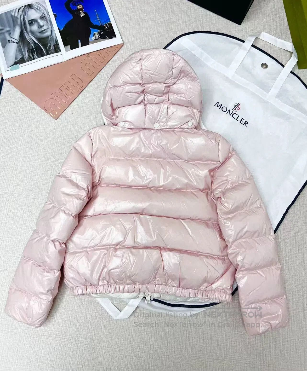 Moncler Moncler Pink Andro Short Down Jacket. Size XS / US 0-2 / IT 36-38 - 2 Thumbnail