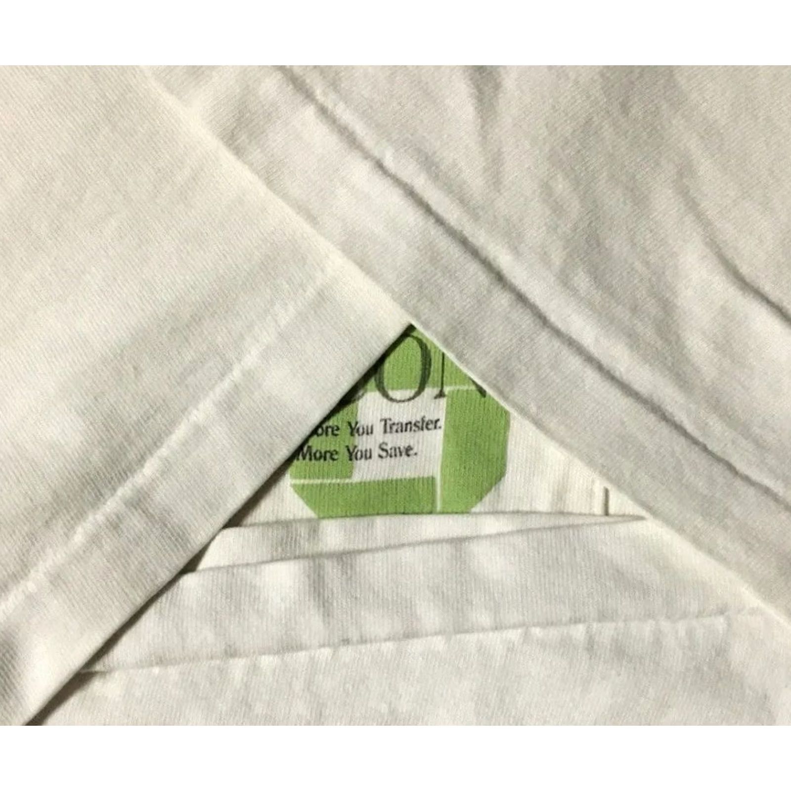 Vintage VINTAGE Chase Bank Journey Continues Faded Distress Shirt L White 90s 80s Grunge USA T-Shirt Mens Size US L / EU 52-54 / 3 - 5 Thumbnail