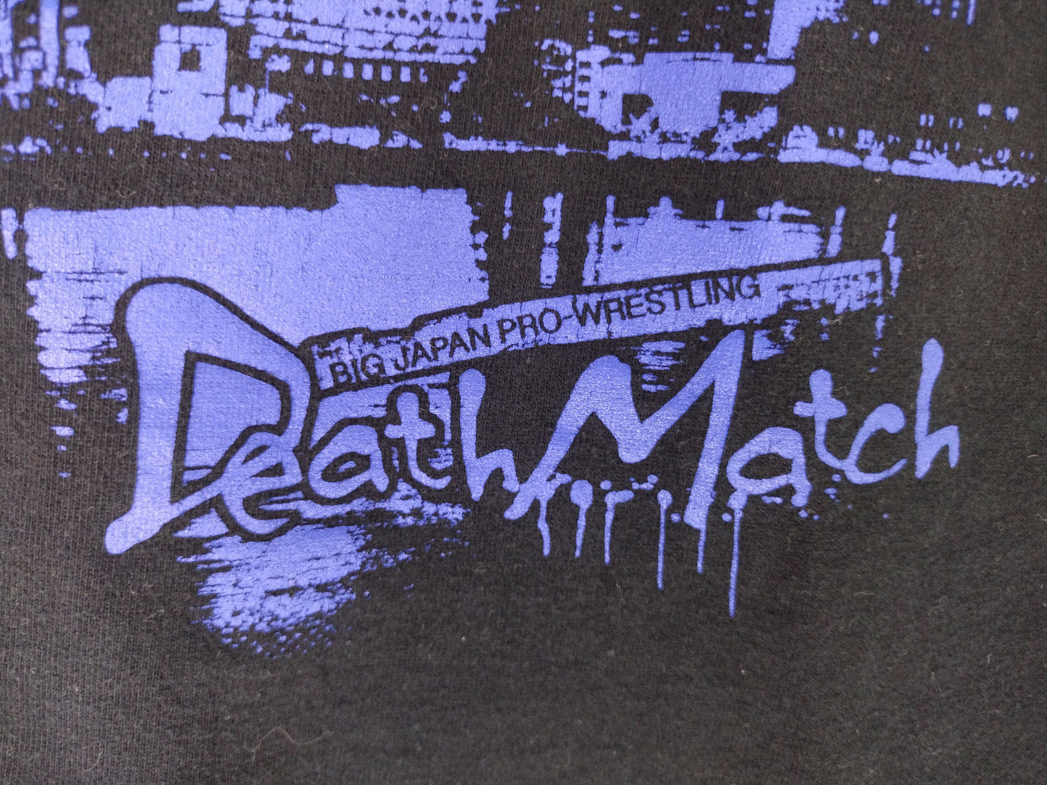 Japanese Brand Vintage Prowrestling Big Japan Death Match Rare Shirt Tee Size US L / EU 52-54 / 3 - 12 Thumbnail