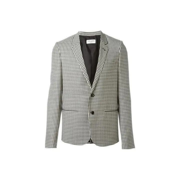 Other Saint Laurent Black and White Gingham Blazer-2507 Size US M / EU 48-50 / 2 - 7 Thumbnail
