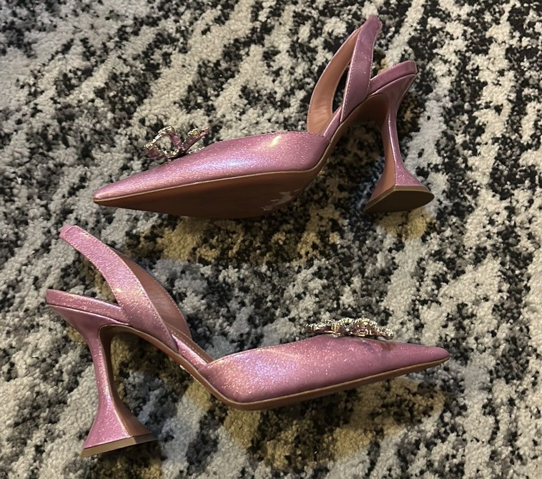 Amina Muaddi AMINA MUADDI Rosie patent leather slingback pumps size 36 Size US 6 / IT 36 - 10 Thumbnail