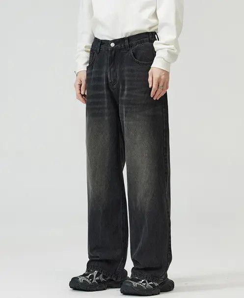 Japanese Brand × Jean American straight loose wide-leg men's baggy jeans Size US 34 / EU 50 - 2 Thumbnail