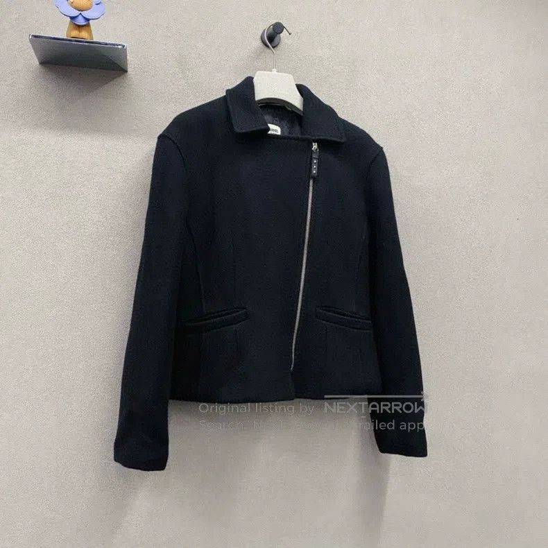 Hermes Hermes Black Asymmetrical Zip-Up Jacket Size XS / US 0-2 / IT 36-38 - 3 Thumbnail