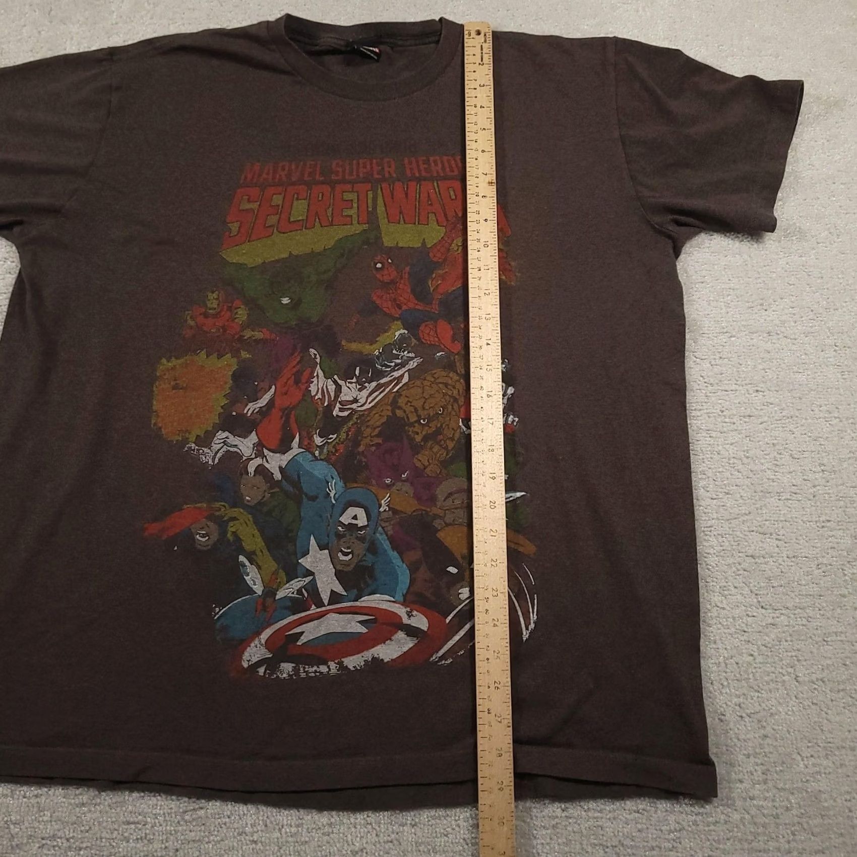 Vintage VINTAGE Marvel Super Heroes Secret Wars Shirt Mens XL Brown Graphic Mad Engine Size US XL / EU 56 / 4 - 6 Thumbnail