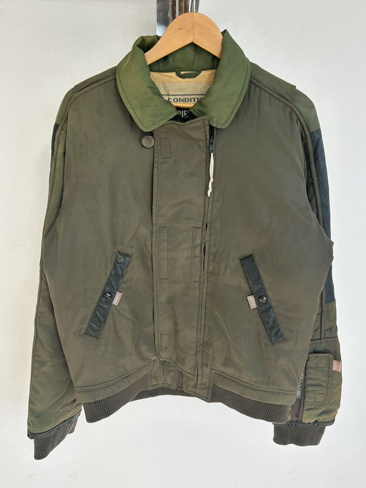 Diesel Diesel Vintage Nylon Green Army Jacket Size US L / EU 52-54 / 3 - 1 Thumbnail