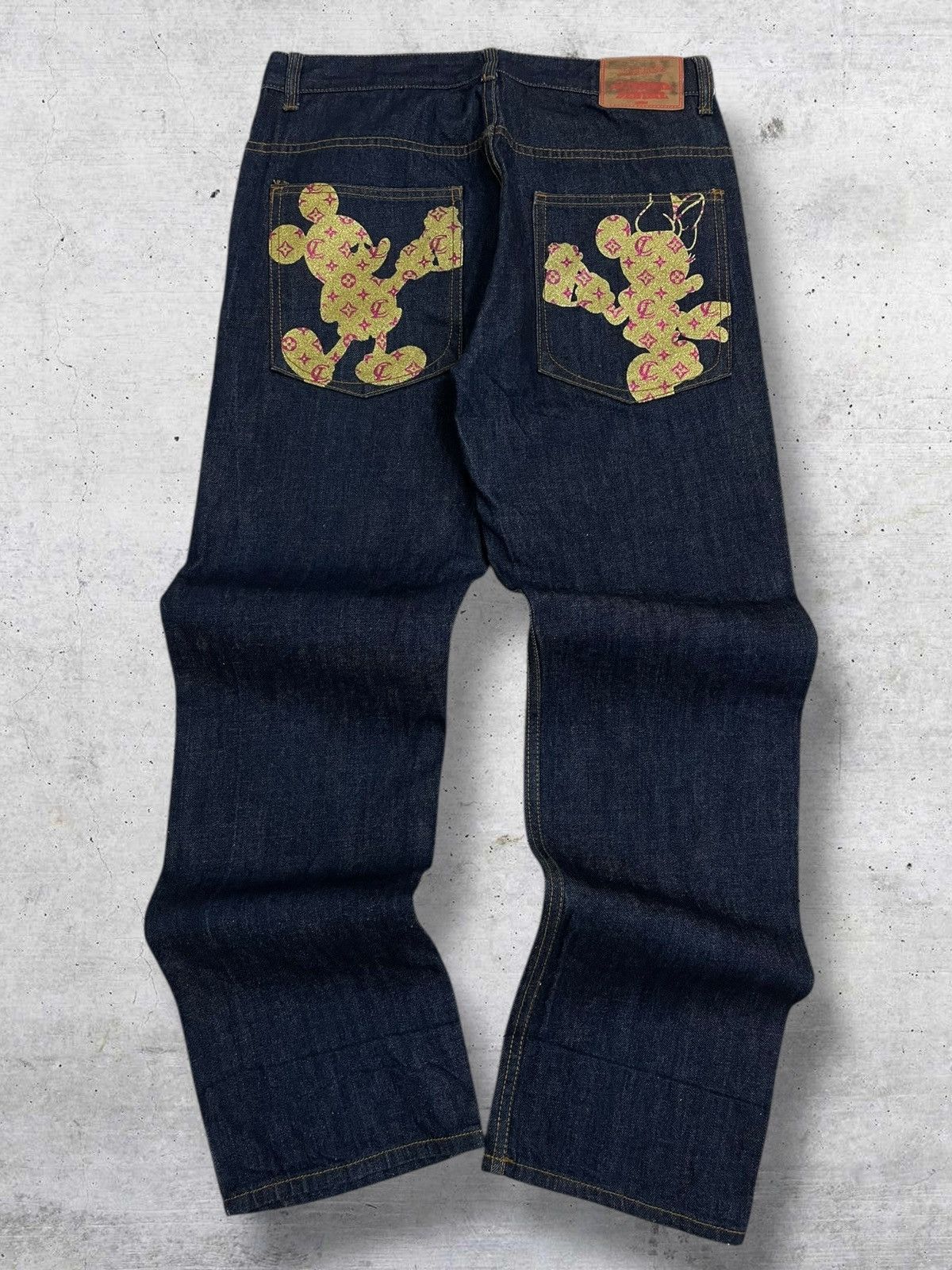 Hysteric Glamour VINTAGE LATE COMER OG JAPAN DESIGNER MICKEY EMBROIDERY DENIM Size US 32 / EU 48 - 1 Thumbnail