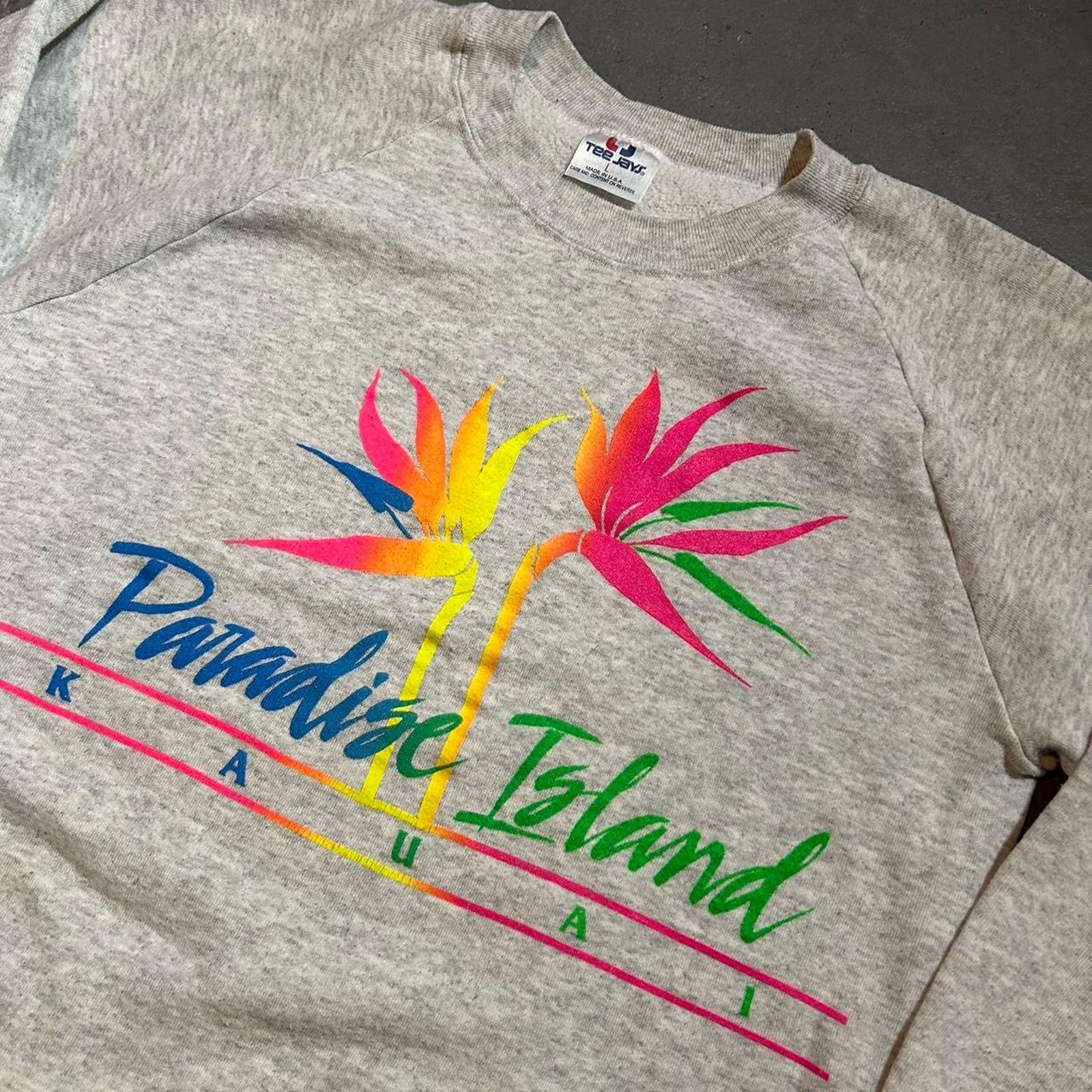 Hanes 90s hawaii crewneck some Size L / US 10 / IT 46 - 7 Thumbnail