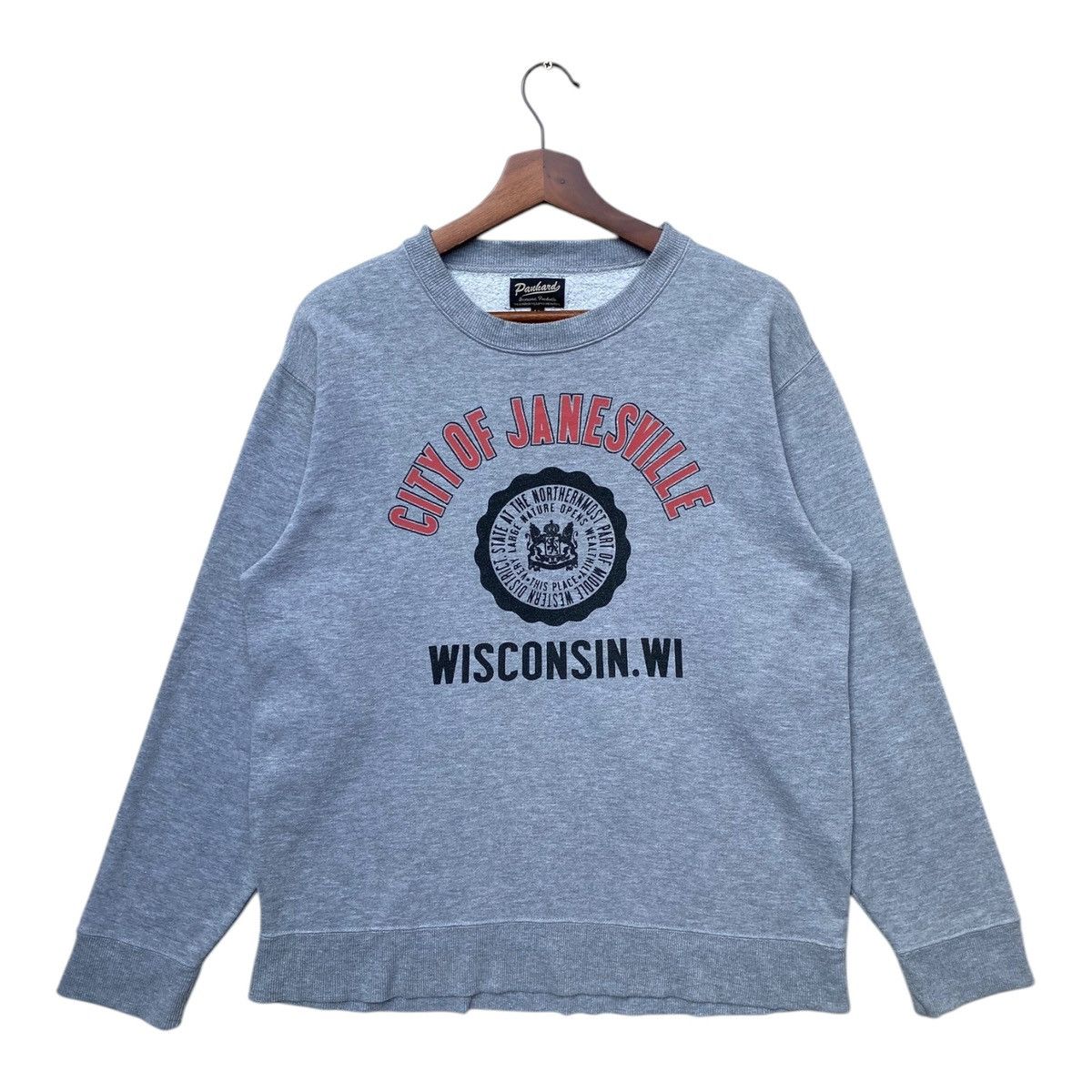 Vintage Vintage American Place Wisconsin Sweatshirt Panhand Tagging Size US L / EU 52-54 / 3 - 1 Thumbnail
