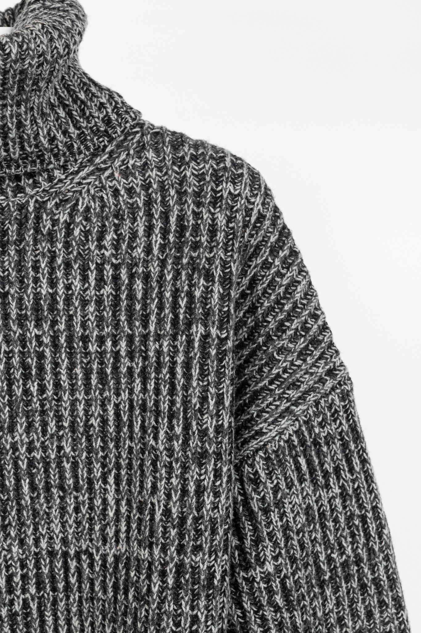 Acne Studios Acne Studios Grey Wool Ribbed Turtleneck Sweater Size S / US 4 / IT 40 - 5 Thumbnail