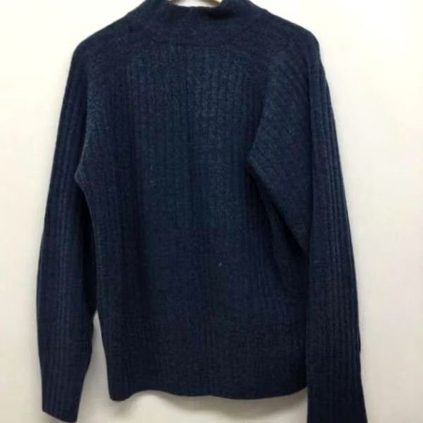 Issey Miyake ISSEY MIYAKE MEN Knit Wool Sweater Blue Size M Long Sleeve Pullover Casual Mens Size US M / EU 48-50 / 2 - 2 Thumbnail