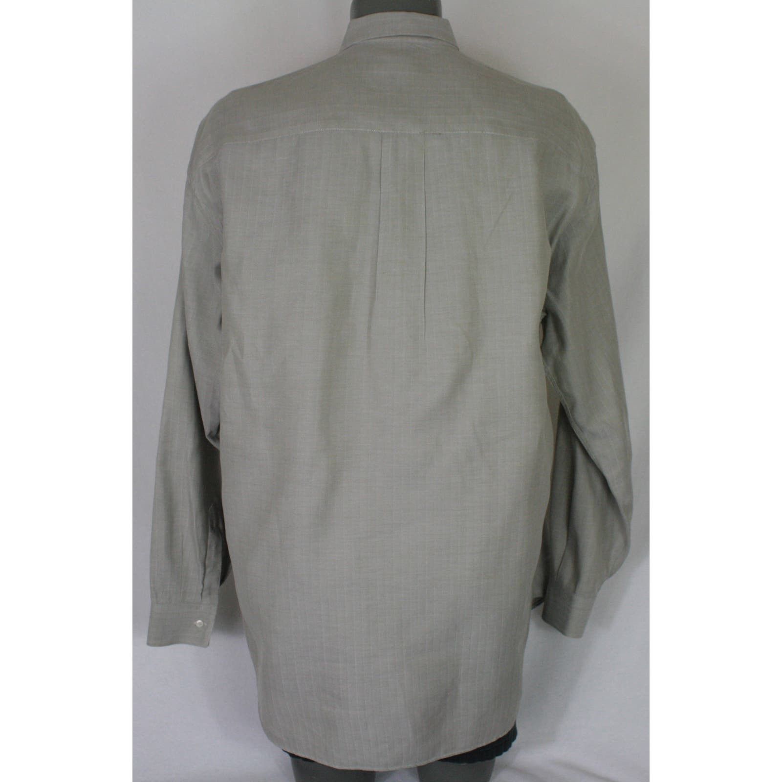 Salvatore Ferragamo Vintage Salvatore Ferragamo Herringbone Button Up Shirt XXL Size US XXL / EU 58 / 5 - 4 Thumbnail
