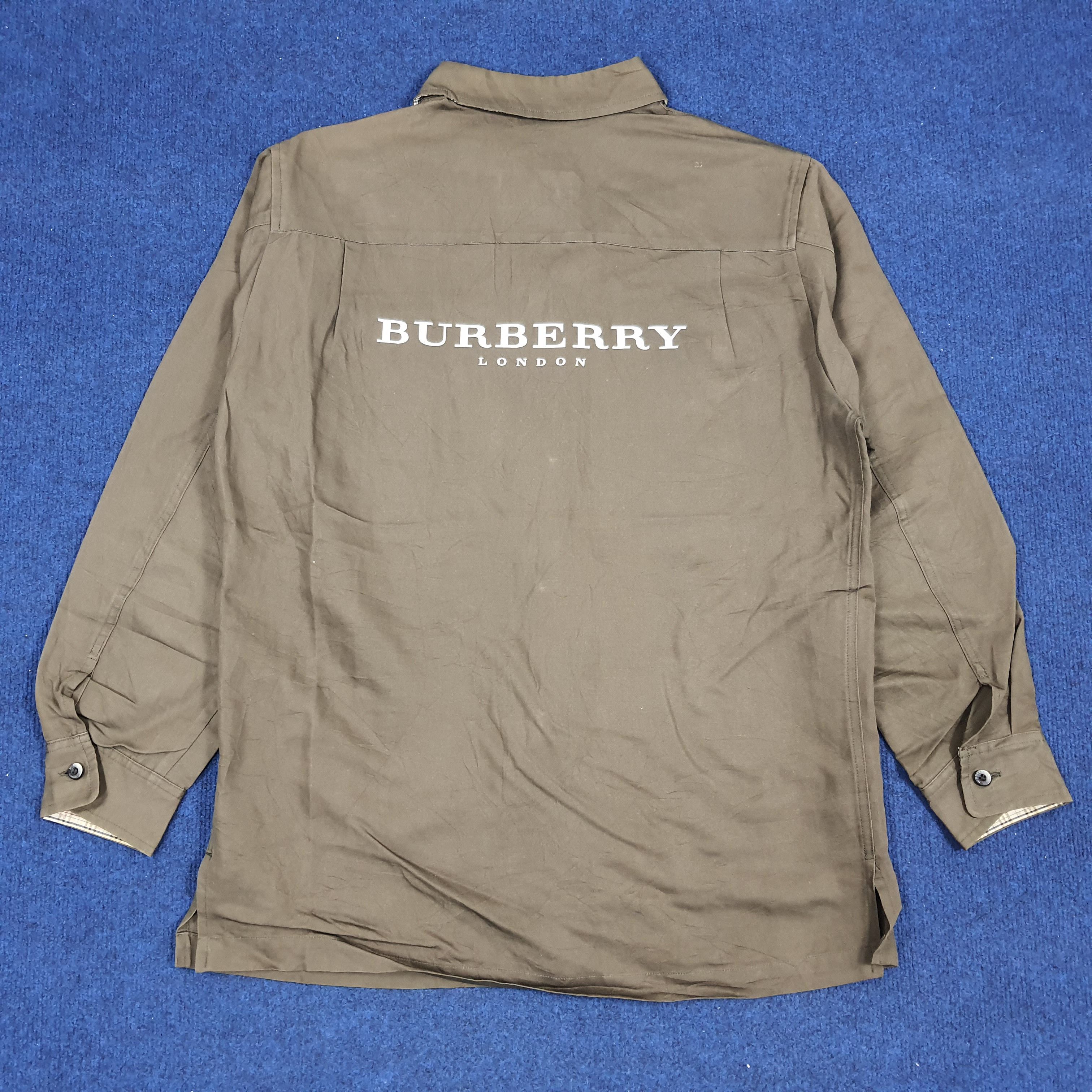 Burberry × Vintage Vintage Burberry London Nova Check Designer Shirt Button Up Size US L / EU 52-54 / 3 - 1 Thumbnail