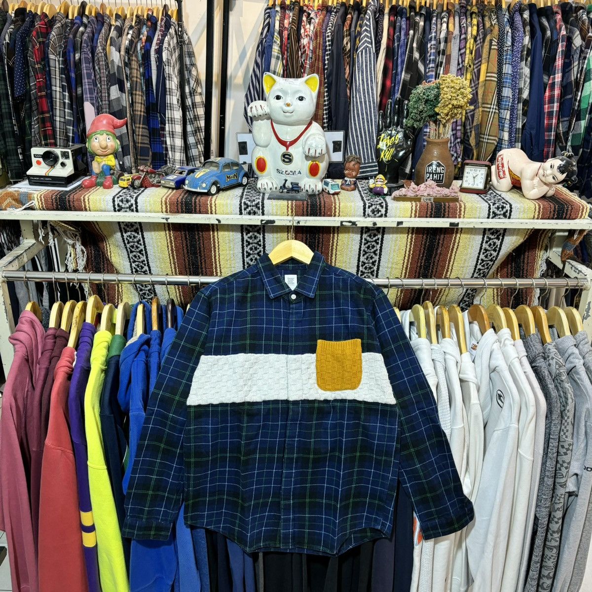 Designer × Japanese Brand Rare flannel pachwork by Design Tshirts Store Graniph Size US L / EU 52-54 / 3 - 1 Thumbnail