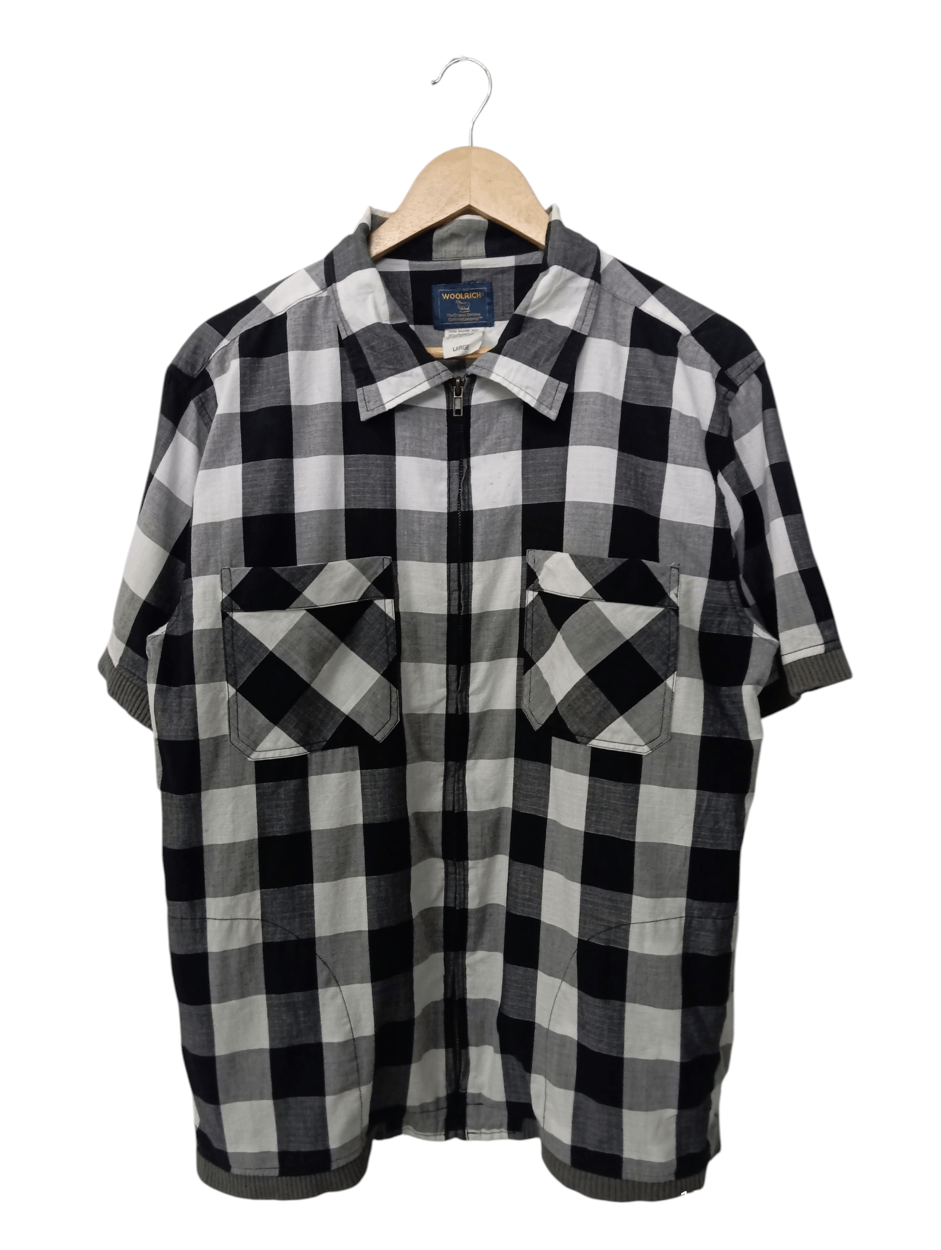 Woolrich Woolen Mills Vintage 80s woolrich zipper shirt Size US L / EU 52-54 / 3 - 1 Thumbnail