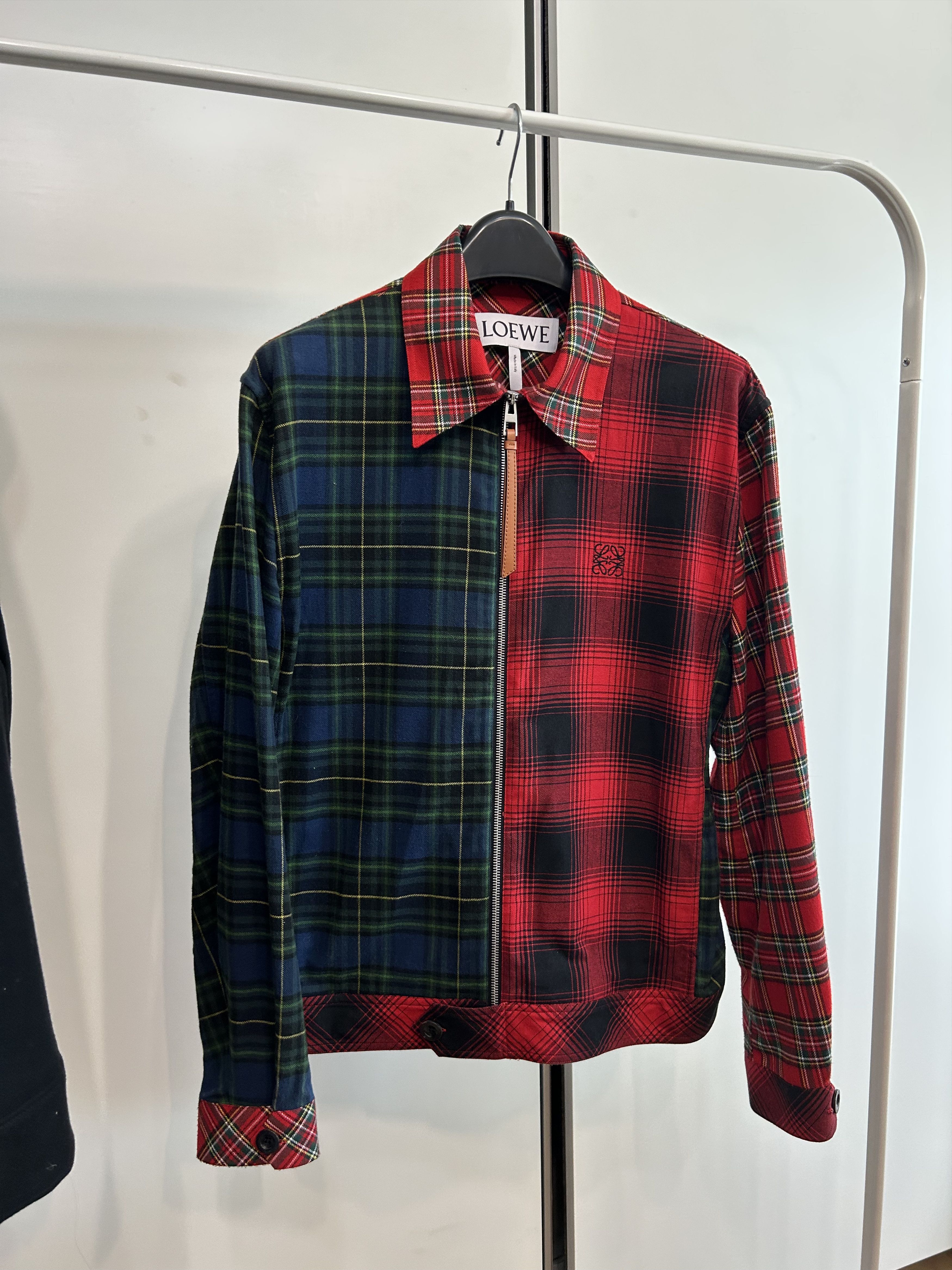 Loewe LOEWE Mixed Tartan Check Jacket Size US M / EU 48-50 / 2 - 1 Thumbnail