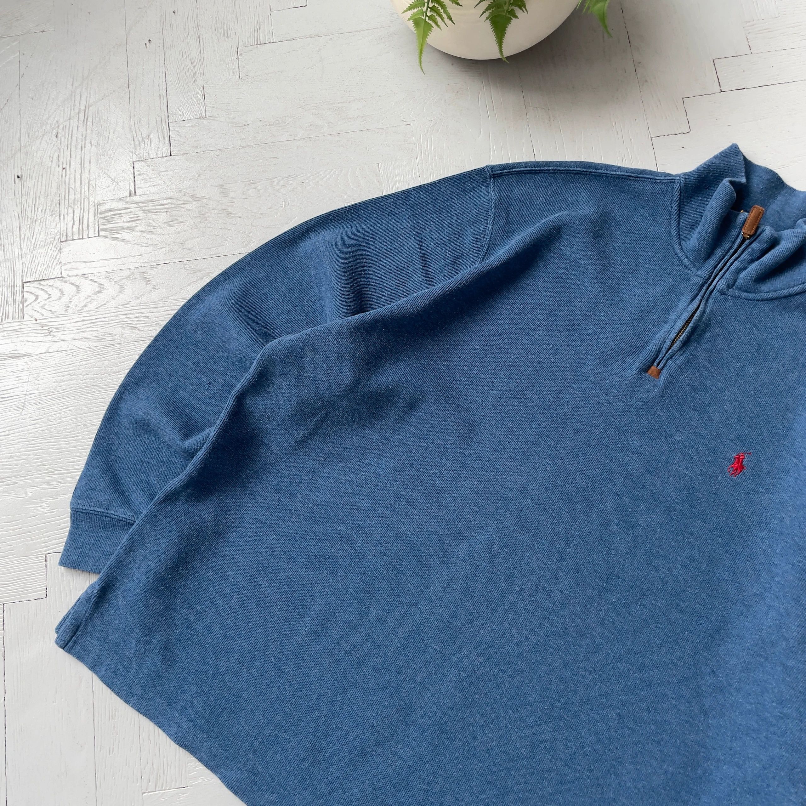 Polo Ralph Lauren Polo by Ralph Lauren Preppy 1/4 Zip Jumper Size US XL / EU 56 / 4 - 3 Thumbnail