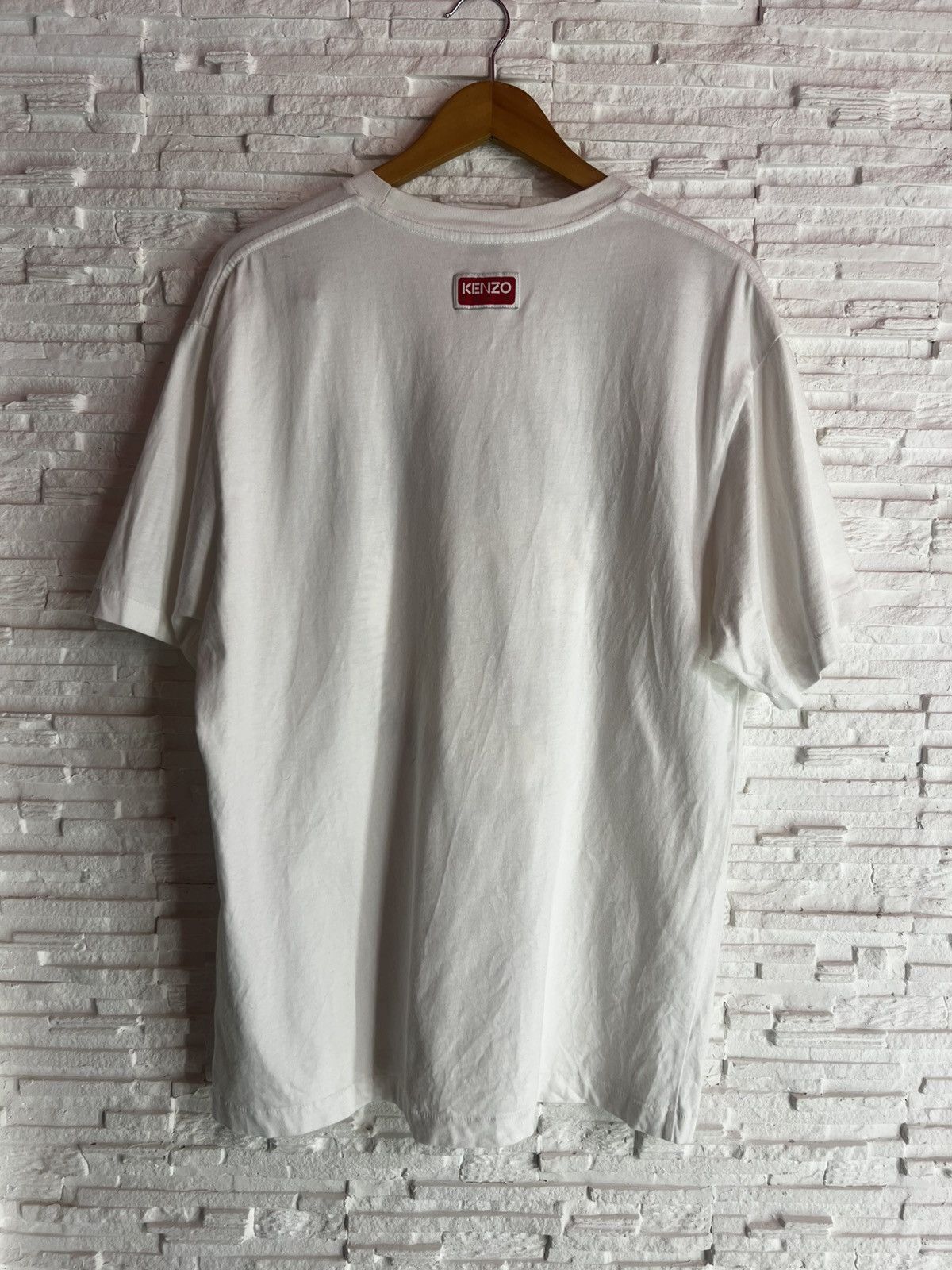Kenzo Kenzo Tiger White Oversized T-Shirt Size M Cotton Tee Size US M / EU 48-50 / 2 - 4 Thumbnail