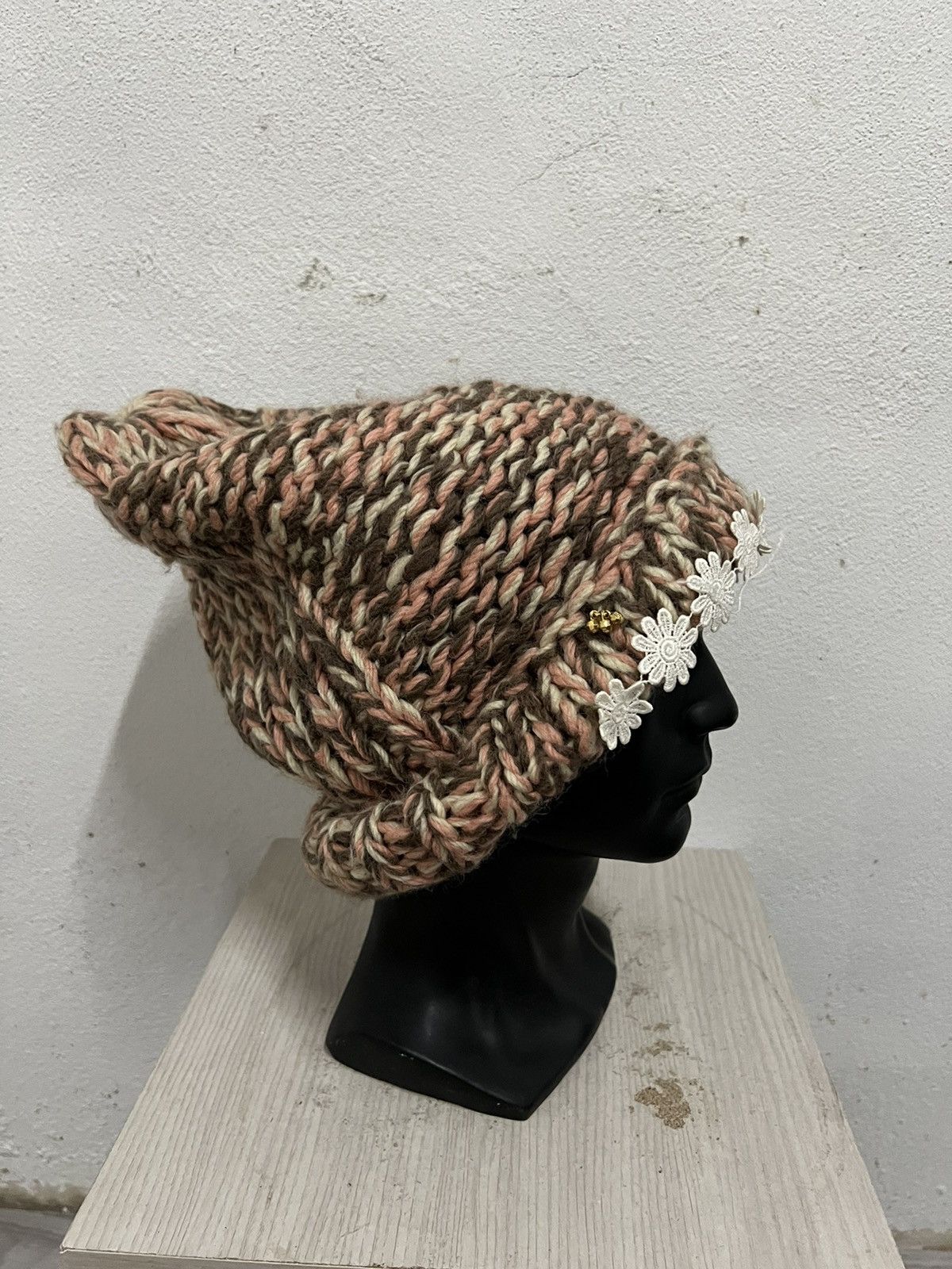 CA4LA Japanese brand Ca4la Crochet Beanie Hat Size ONE SIZE - 4 Thumbnail